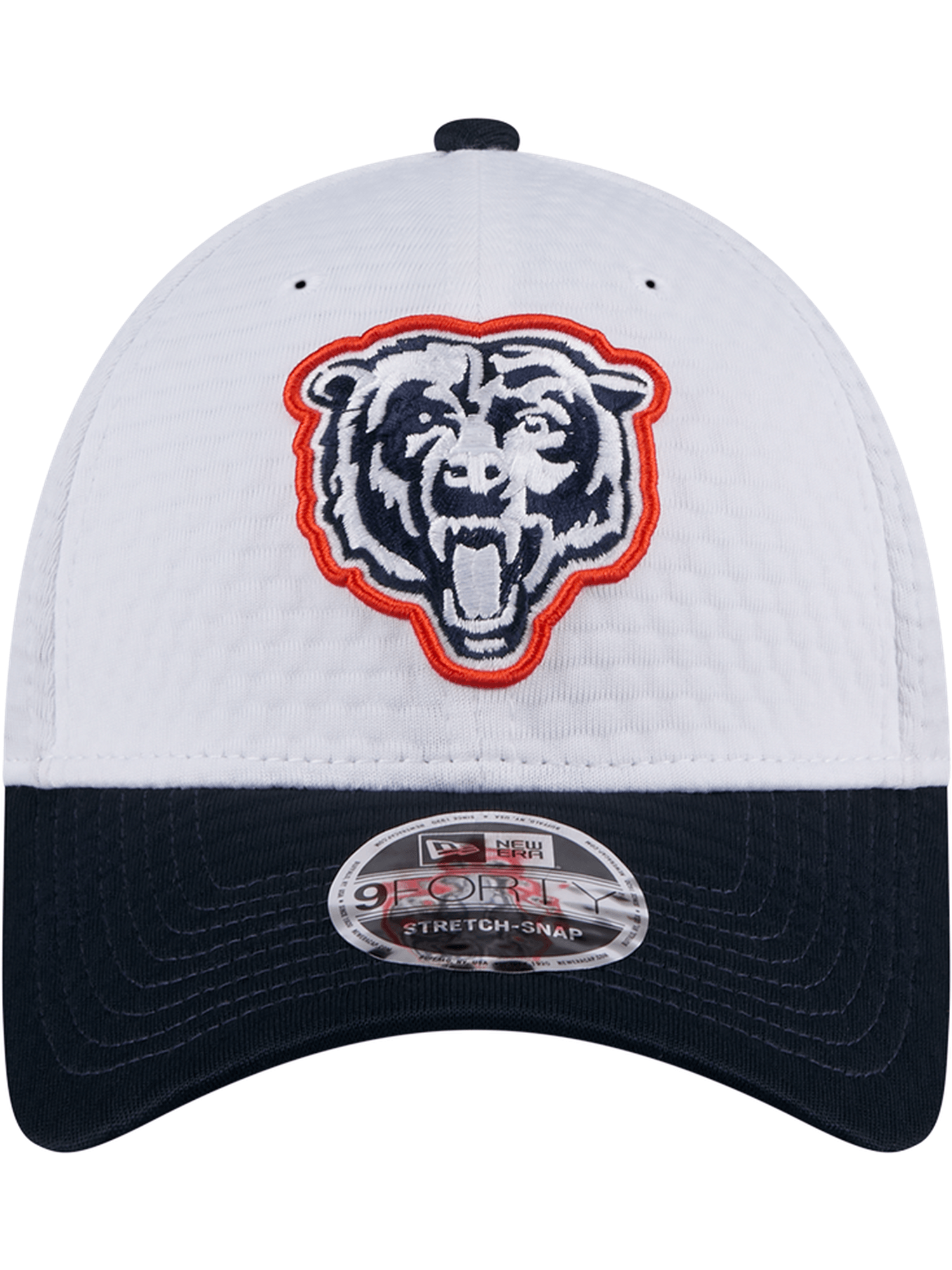 Chicago Bears New Era NFL 24 Training 9FORTY Stretch-Snapback Hat - White