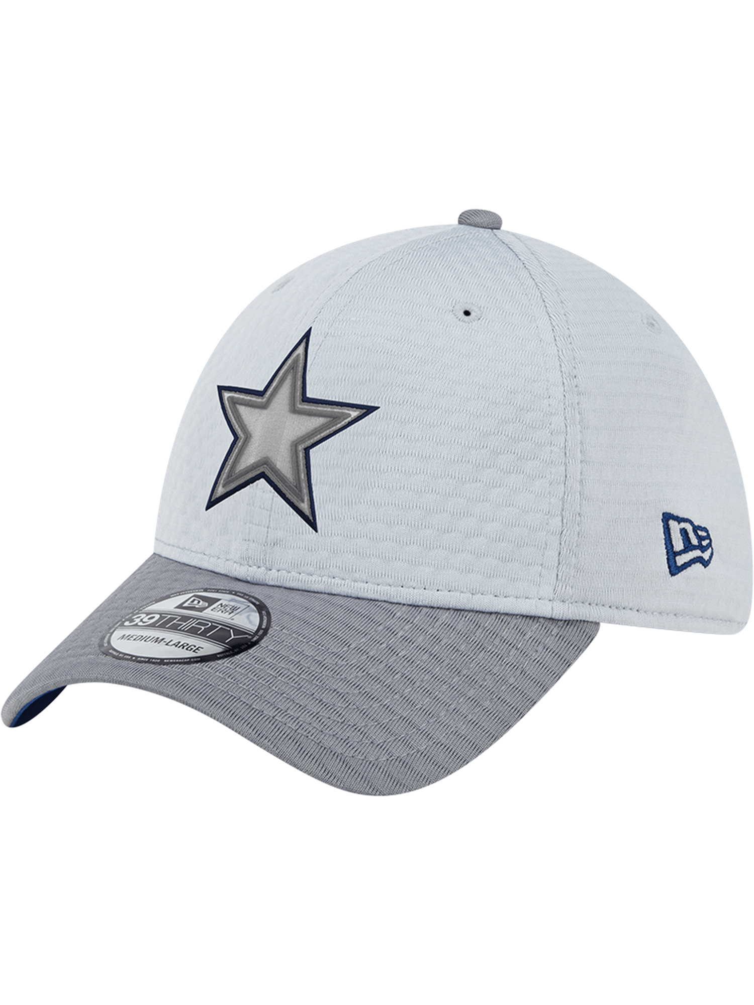 Dallas Cowboys New Era NFL 24 Training 39THIRTY Stretch-Fit Hat - Grey