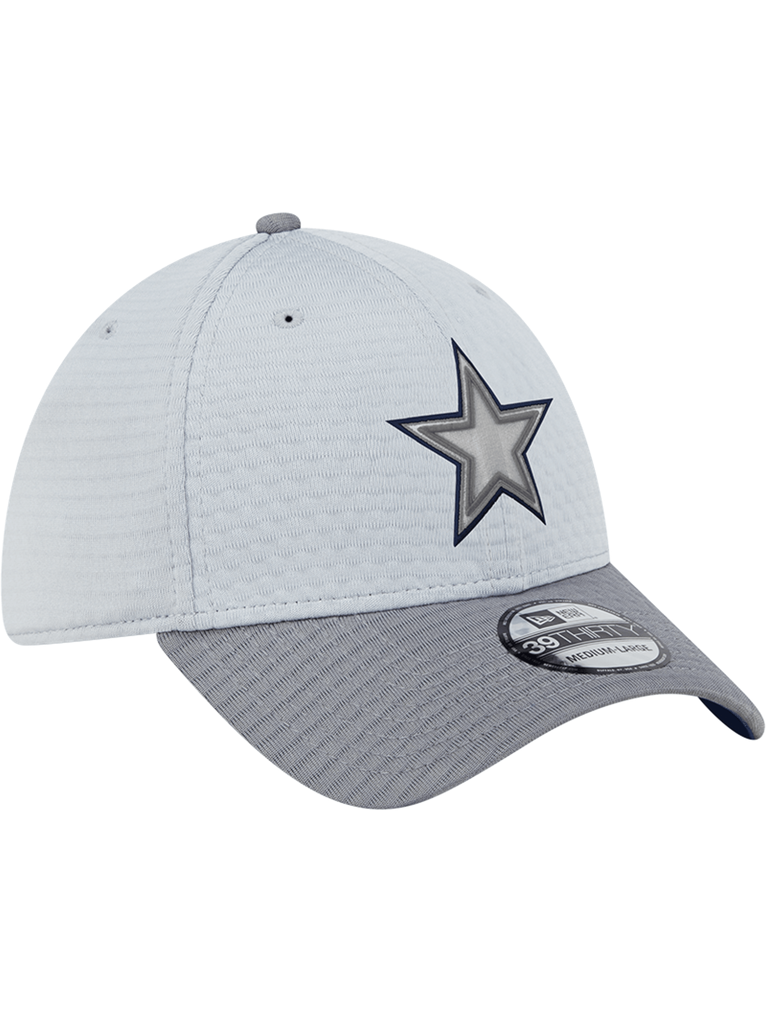 Dallas Cowboys New Era NFL 24 Training 39THIRTY Stretch-Fit Hat - Grey