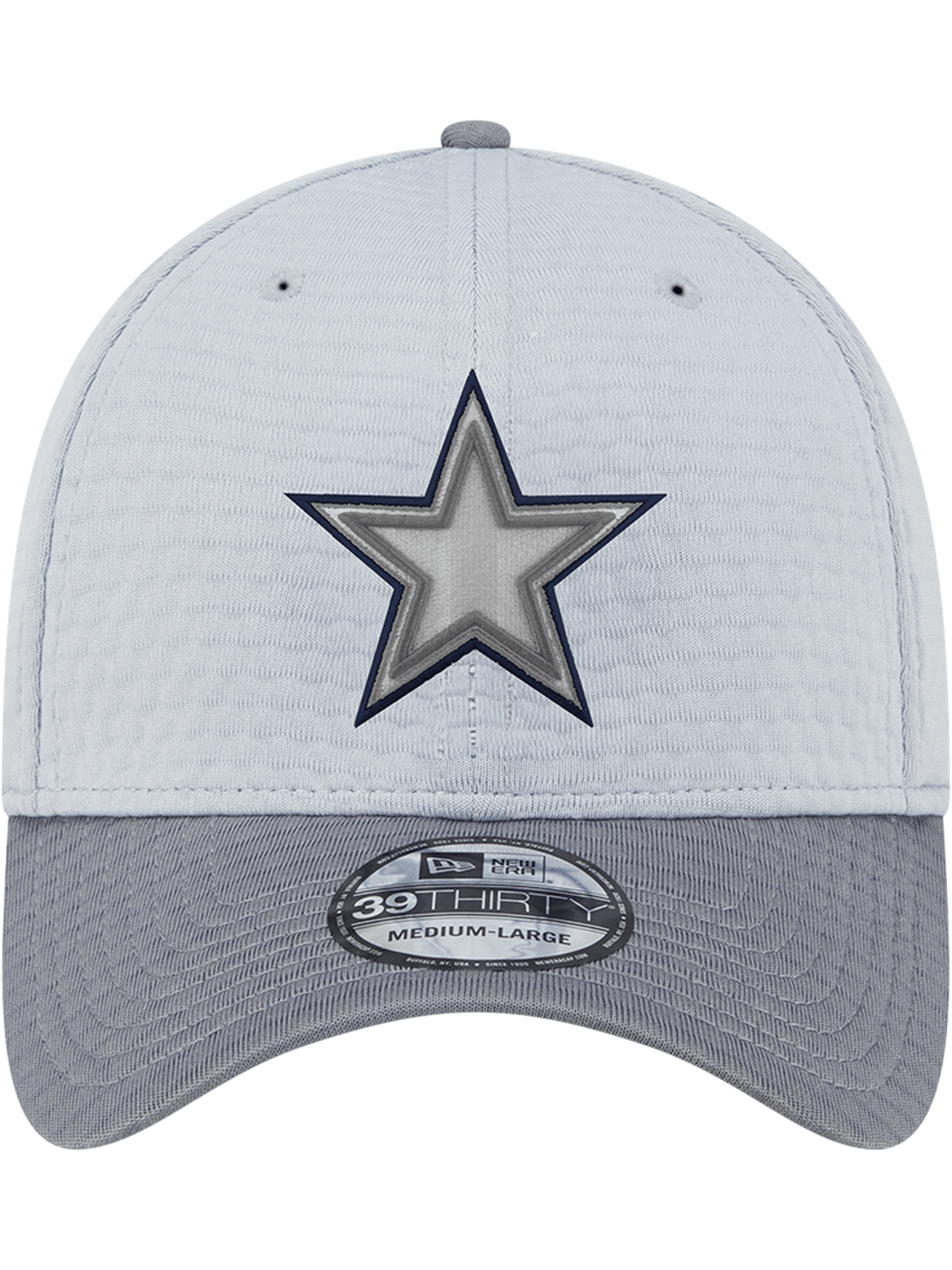 Dallas Cowboys New Era NFL 24 Training 39THIRTY Stretch-Fit Hat - Grey