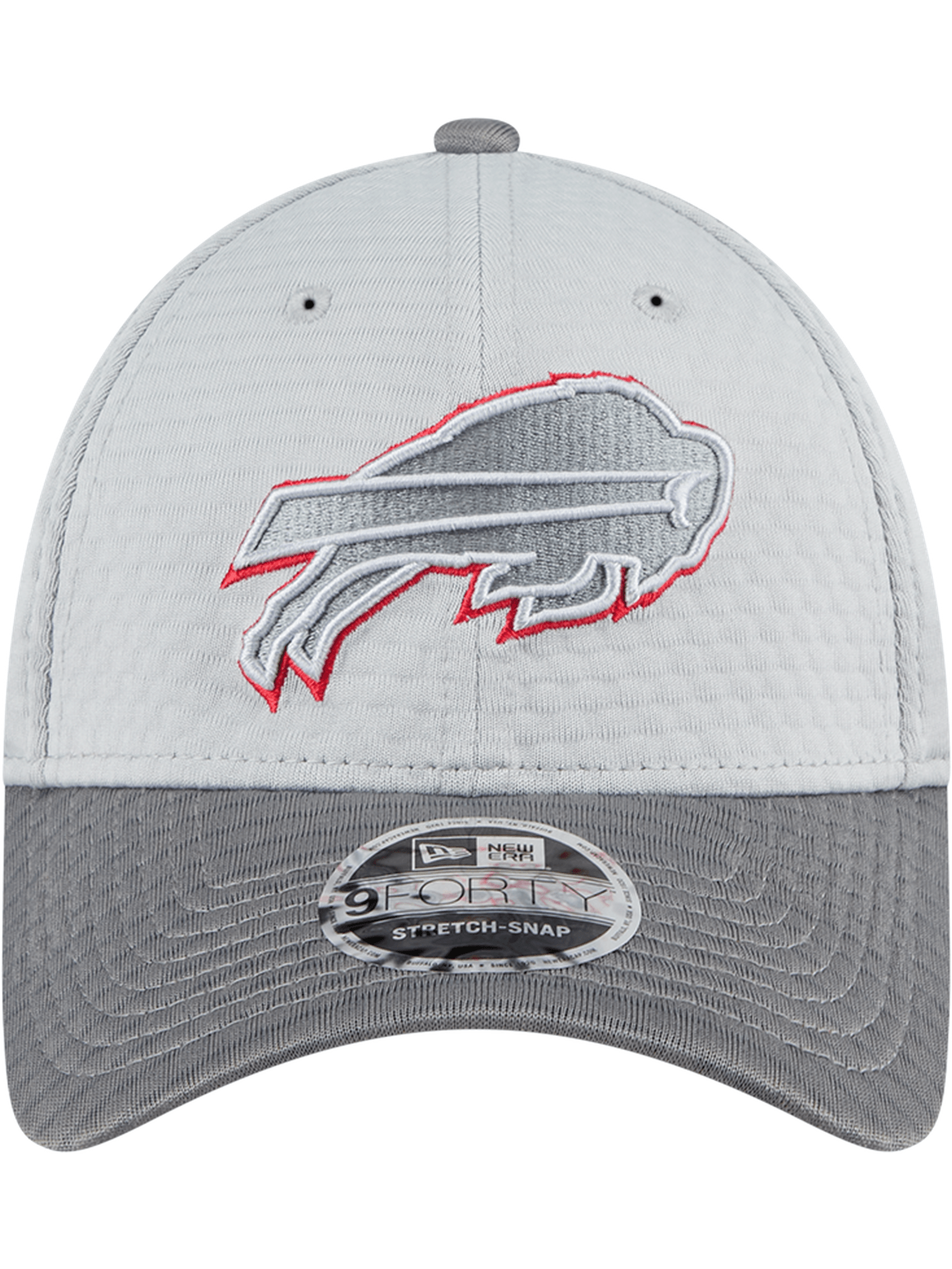 Buffalo Bills New Era NFL 24 Training 9FORTY Stretch-Snapback Hat - Grey