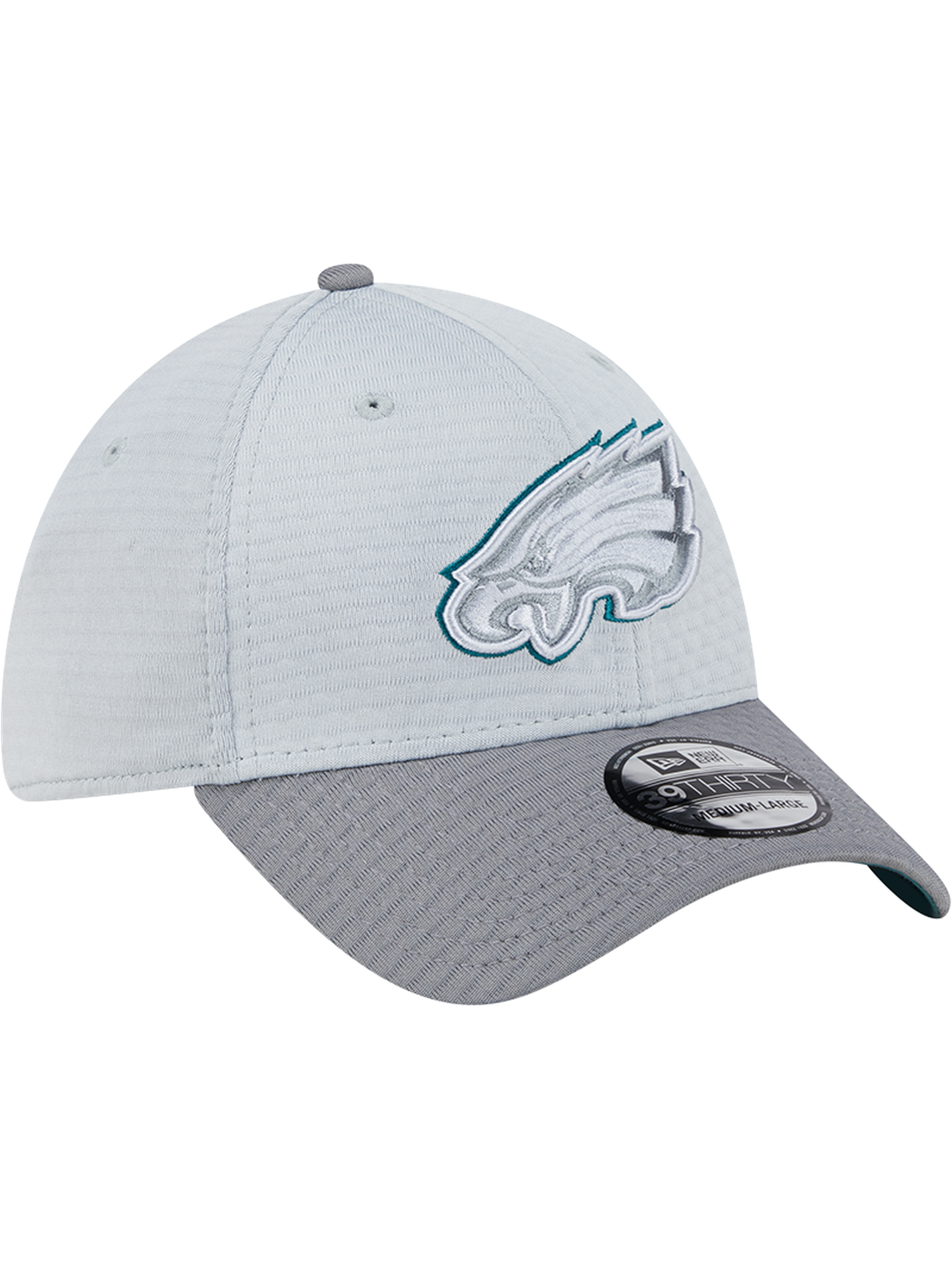 Philadelphia Eagles New Era NFL 24 Training 39THIRTY Stretch-Fit Hat - Grey