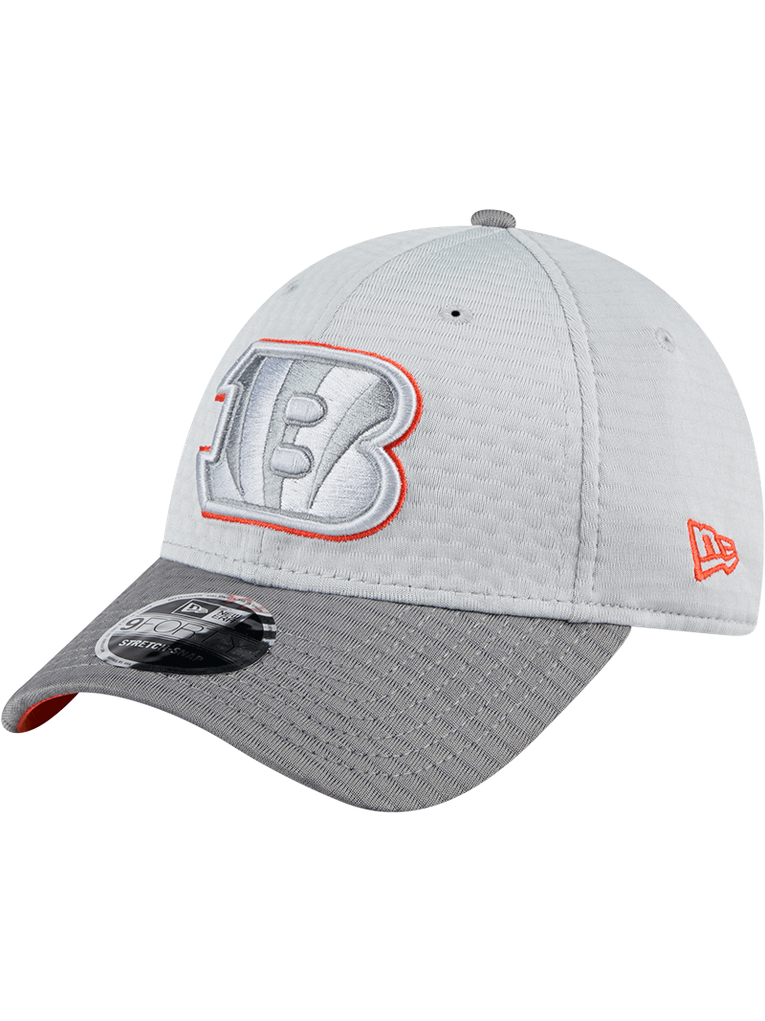 Cincinnati Bengals New Era NFL 24 Training 9FORTY Stretch-Snapback Hat - Grey