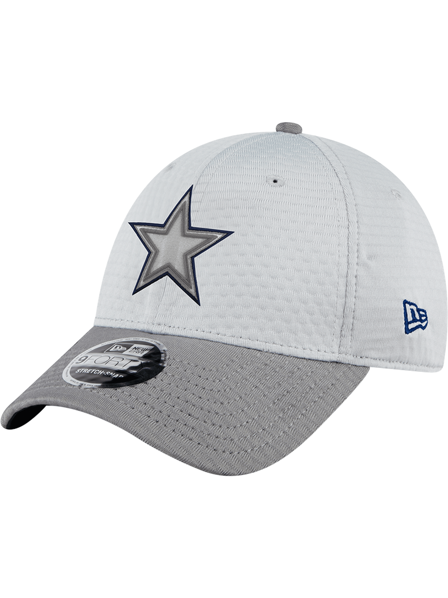 Dallas Cowboys New Era NFL 24 Training 9FORTY Stretch-Snapback Hat - Grey