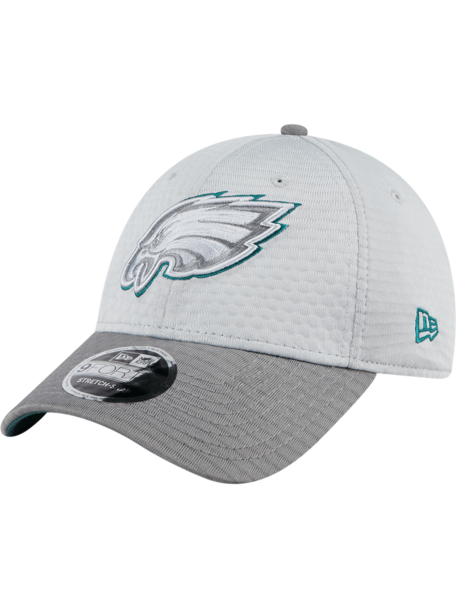 Philadelphia Eagles New Era NFL 24 Training 9FORTY Stretch-Snapback Hat - Grey