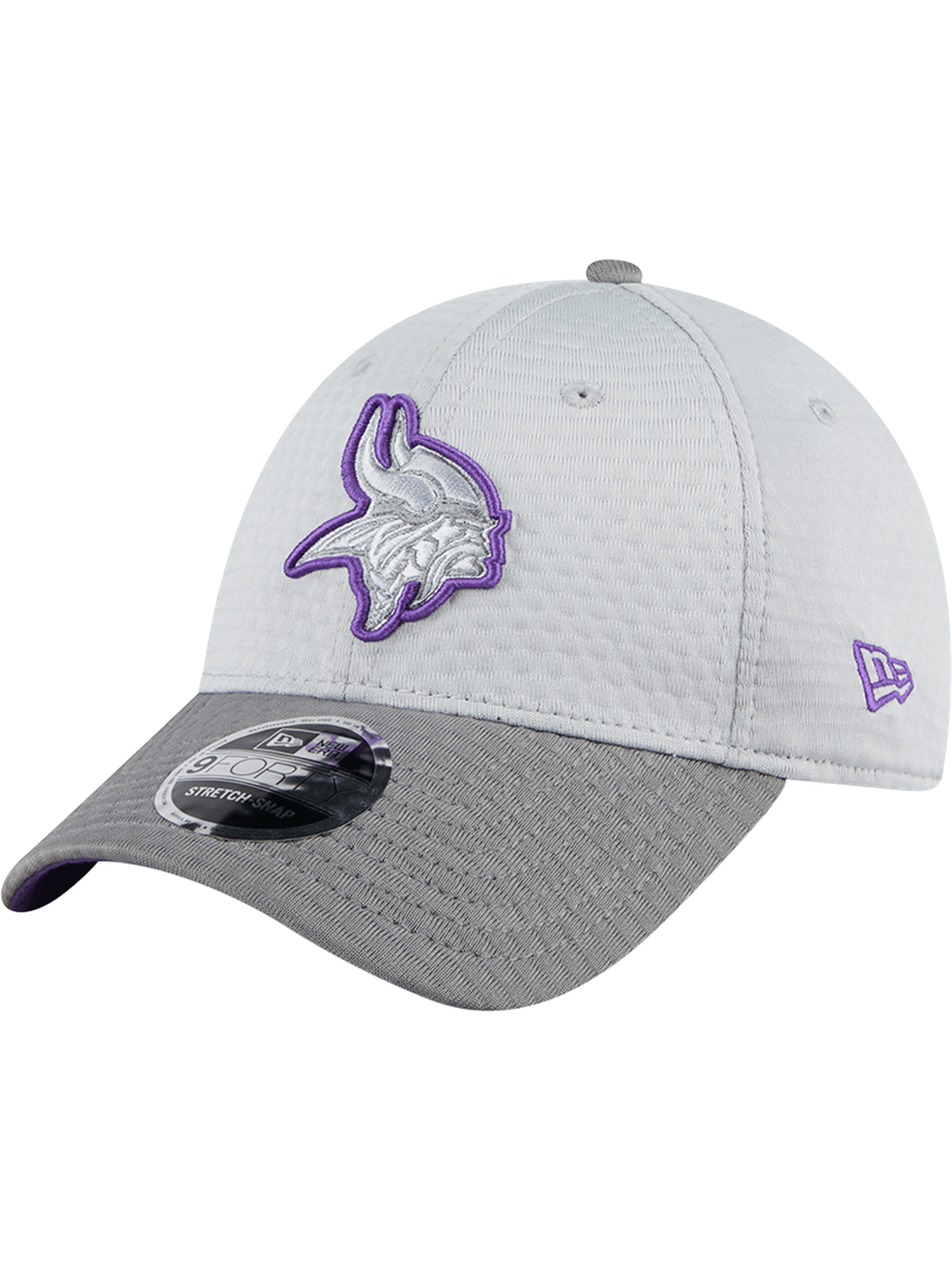 Minnesota Vikings New Era NFL 24 Training 9FORTY Stretch-Snapback Hat - Grey