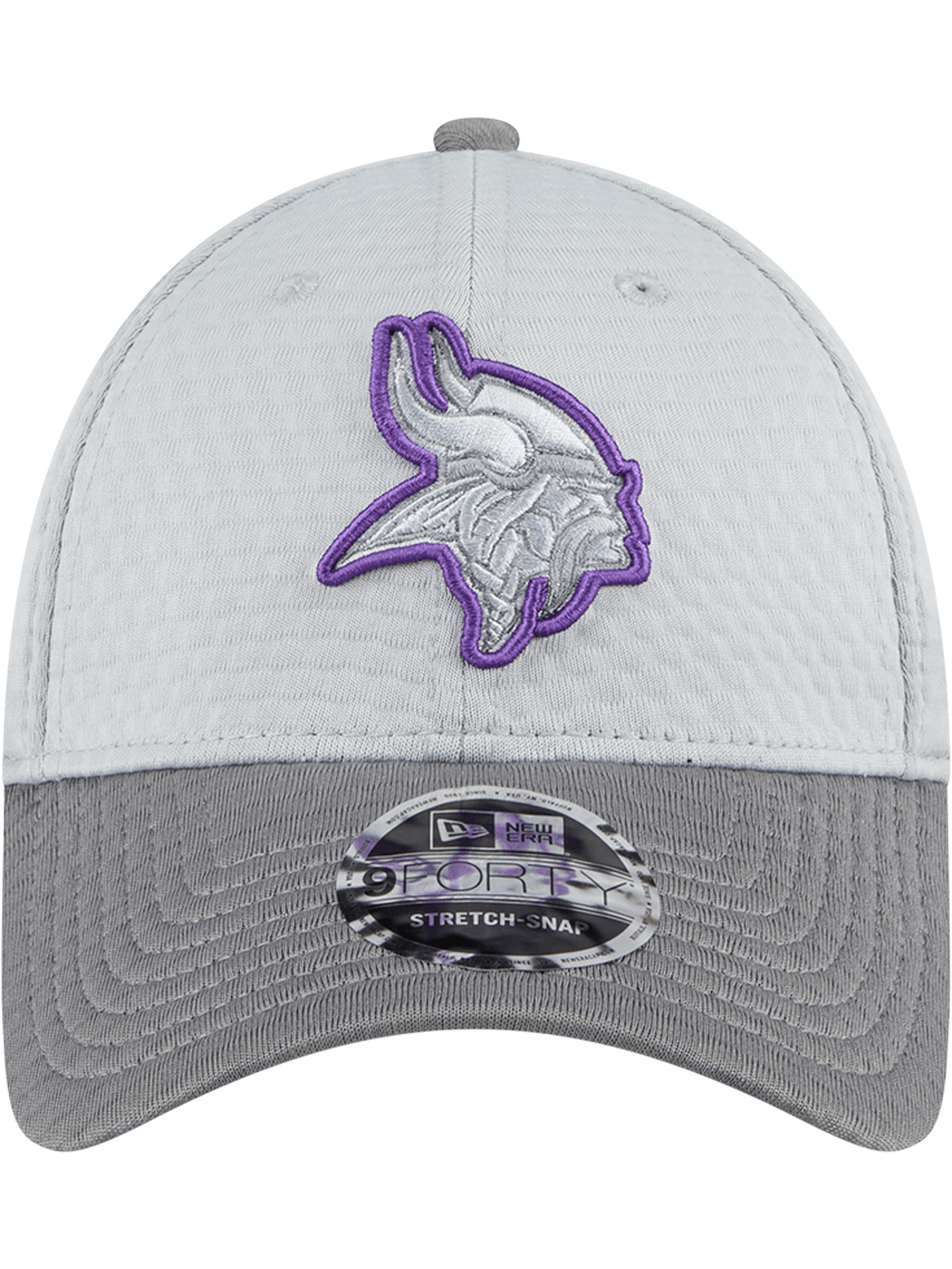 Minnesota Vikings New Era NFL 24 Training 9FORTY Stretch-Snapback Hat - Grey