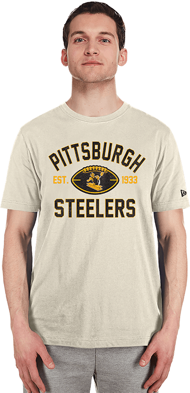 Pittsburgh Steelers New Era NFL 24 Sideline Historic T-Shirt - Stone