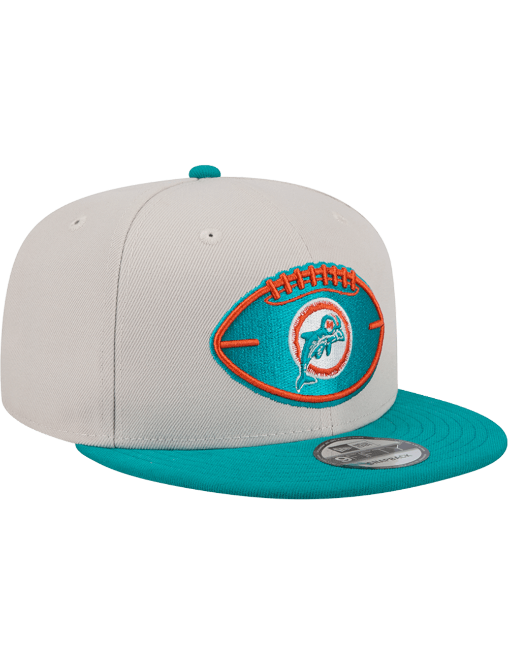 Miami Dolphins New Era NFL 24 Sideline Historic 9FIFTY Snapback Hat - Stone