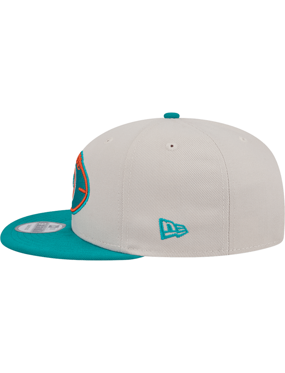 Miami Dolphins New Era NFL 24 Sideline Historic 9FIFTY Snapback Hat - Stone