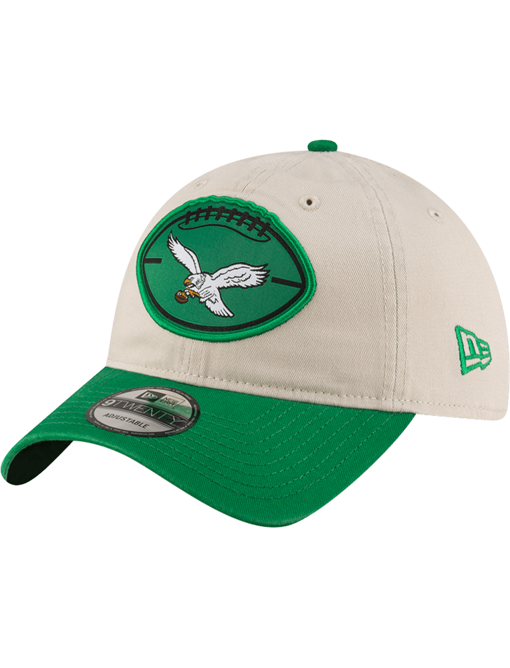 Philadelphia Eagles New Era NFL 24 Sideline Historic 9TWENTY Strapback Hat - Stone