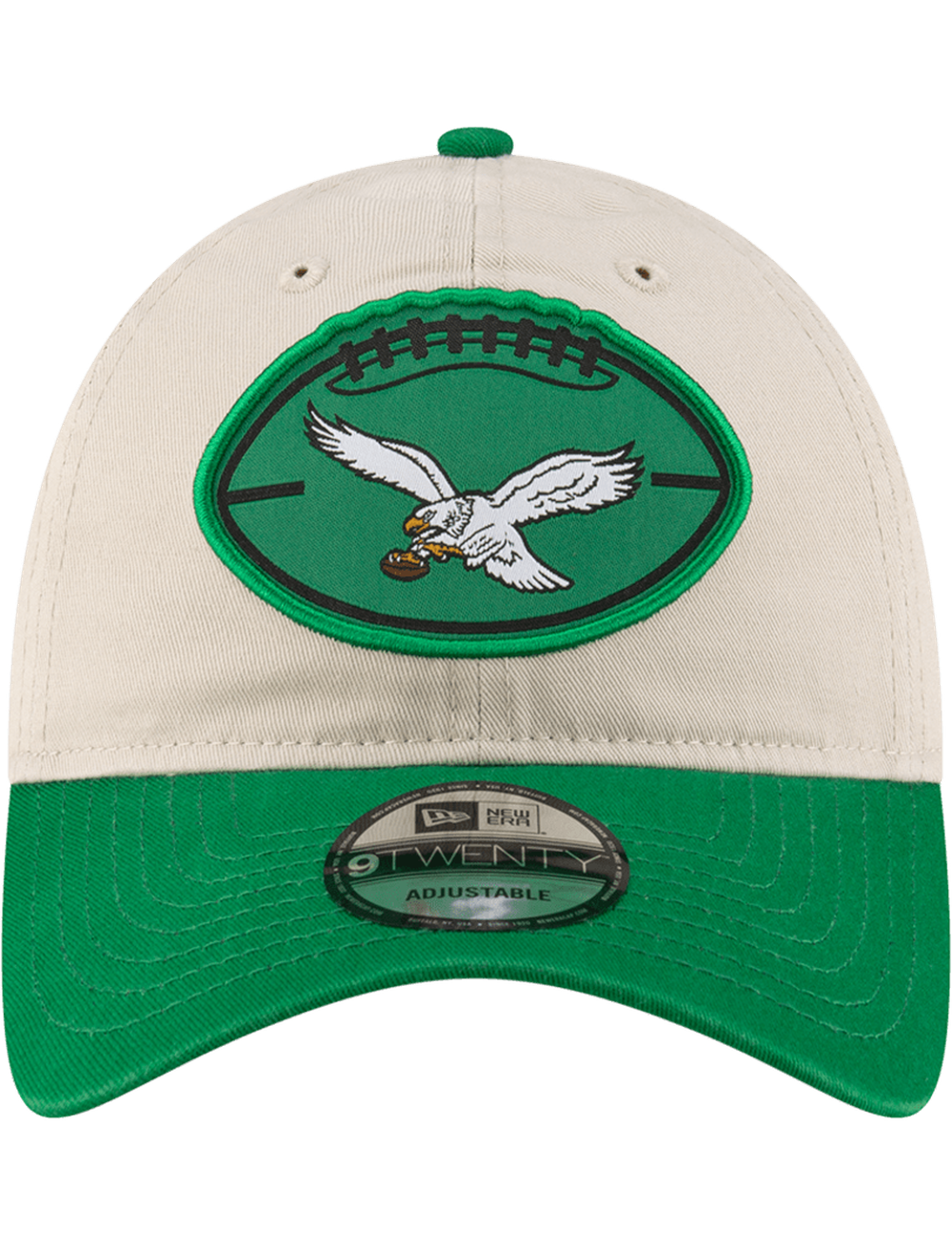 Philadelphia Eagles New Era NFL 24 Sideline Historic 9TWENTY Strapback Hat - Stone