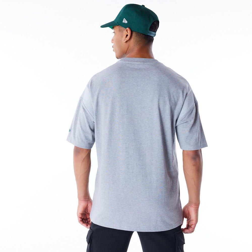 Oakland Athletics New Era MLB Rib Infill Oversized T-Shirt - Grey