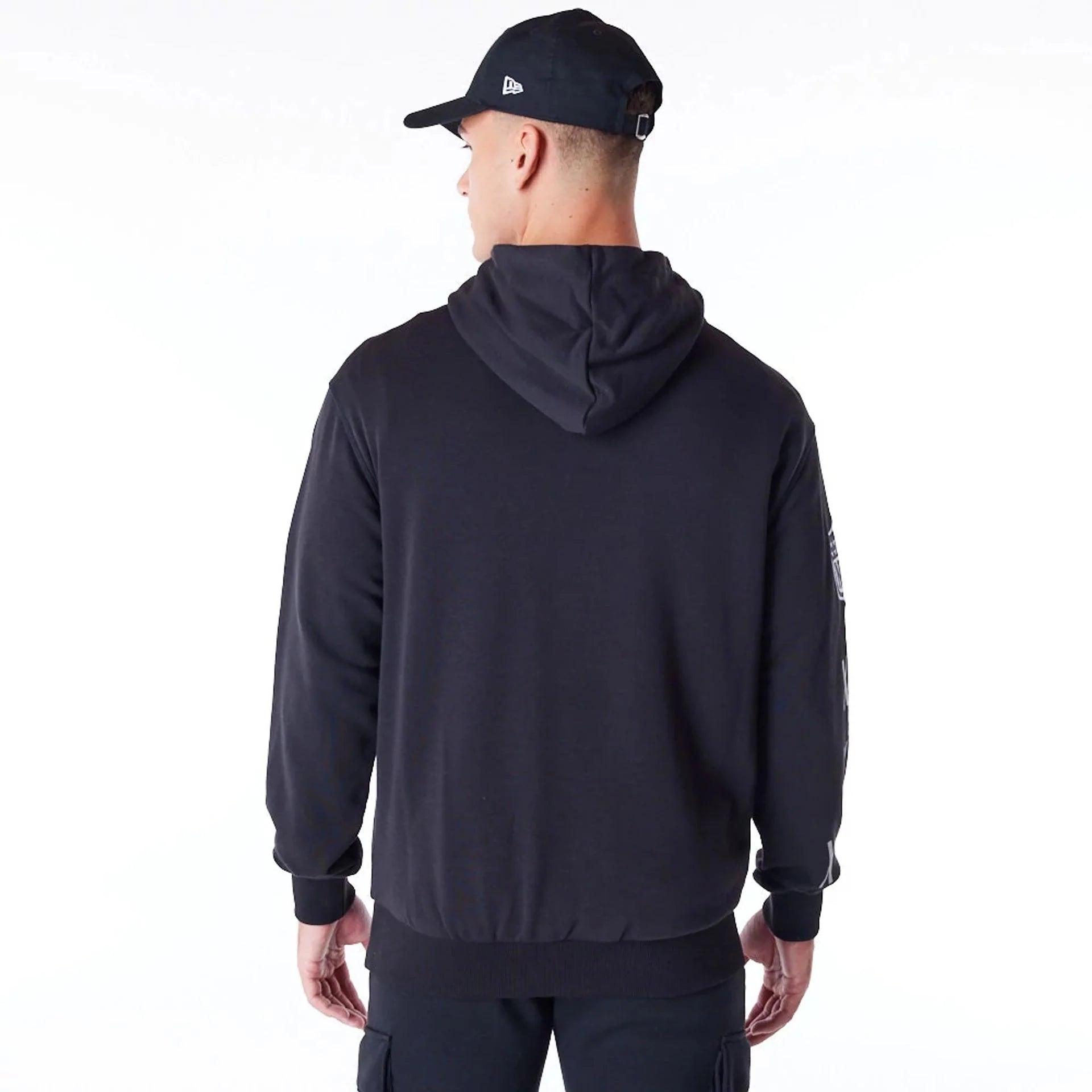 Las Vegas Raiders New Era NFL Patched Oversized Hoodie Jumper - Black