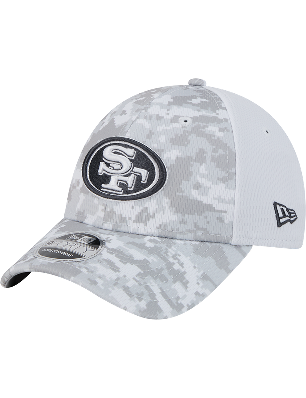 San Francisco 49ers New Era NFL 24 Salute To Service 9FORTY Stretch-Snapback Hat