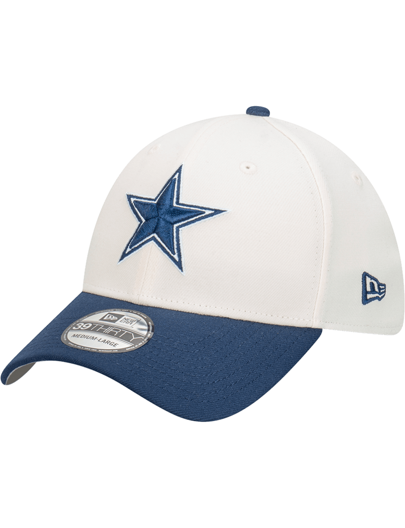 Dallas Cowboys New Era NFL Team 2T 39THIRTY Stretch-Fit Hat - Chrome