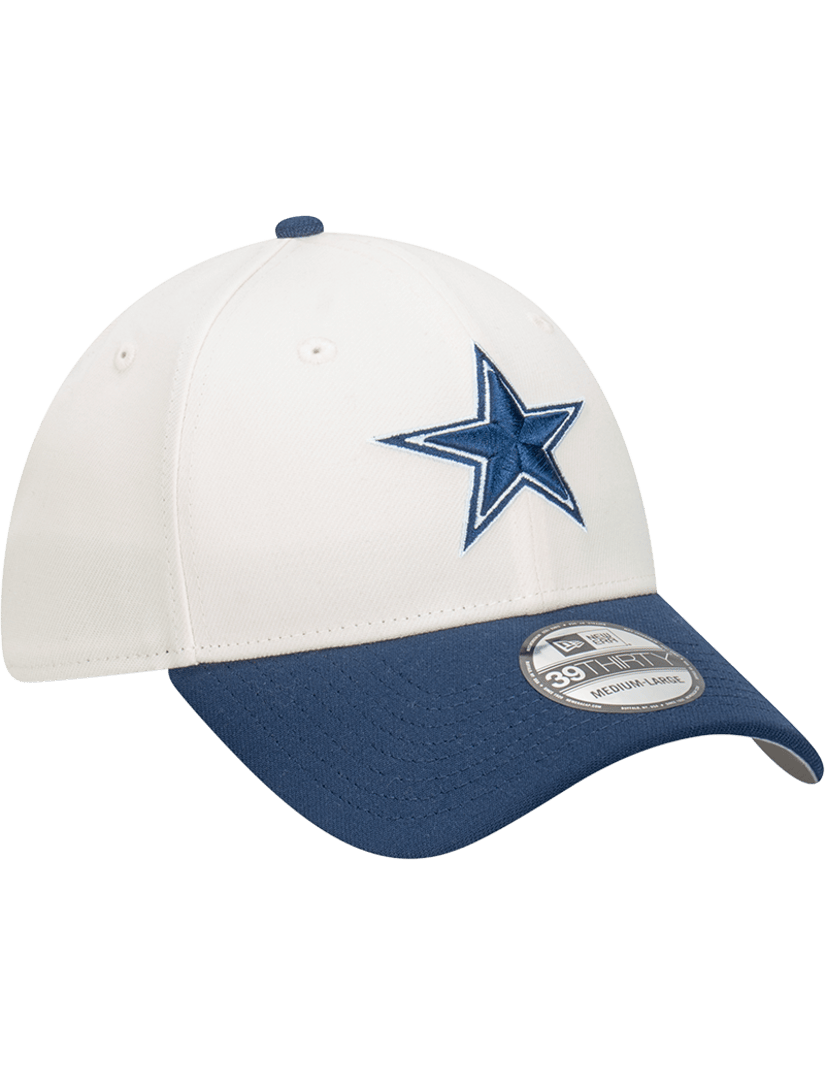 Dallas Cowboys New Era NFL Team 2T 39THIRTY Stretch-Fit Hat - Chrome