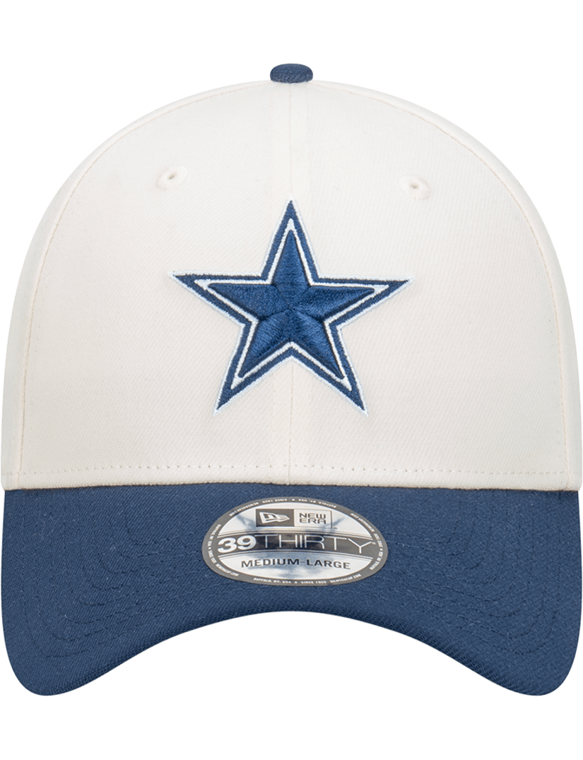 Dallas Cowboys New Era NFL Team 2T 39THIRTY Stretch-Fit Hat - Chrome