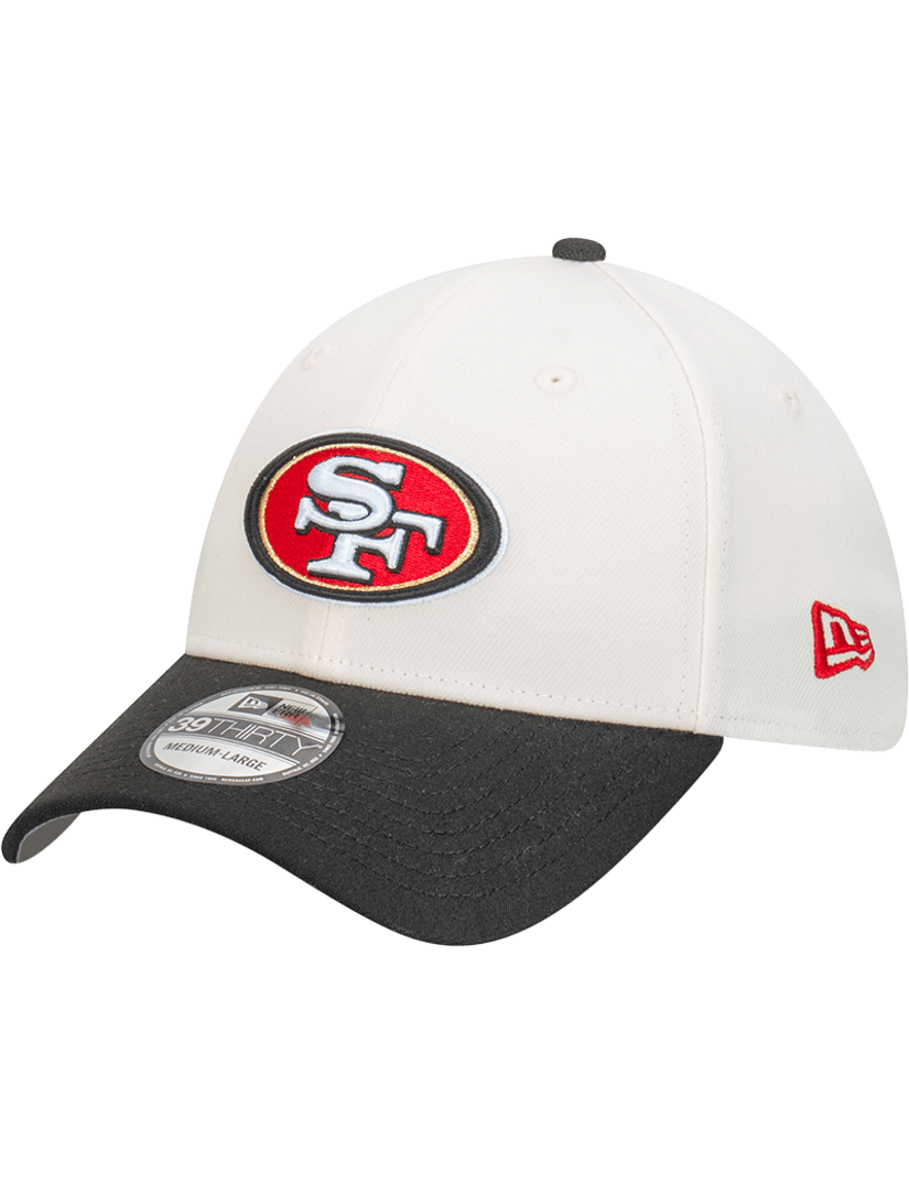 San Francisco 49ers New Era NFL Team 2T 39THIRTY Stretch-Fit Hat - Chrome