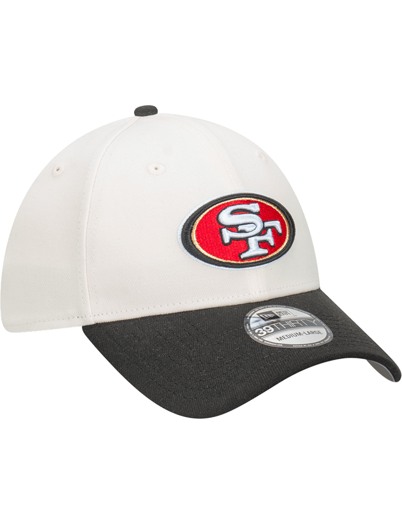 San Francisco 49ers New Era NFL Team 2T 39THIRTY Stretch-Fit Hat - Chrome