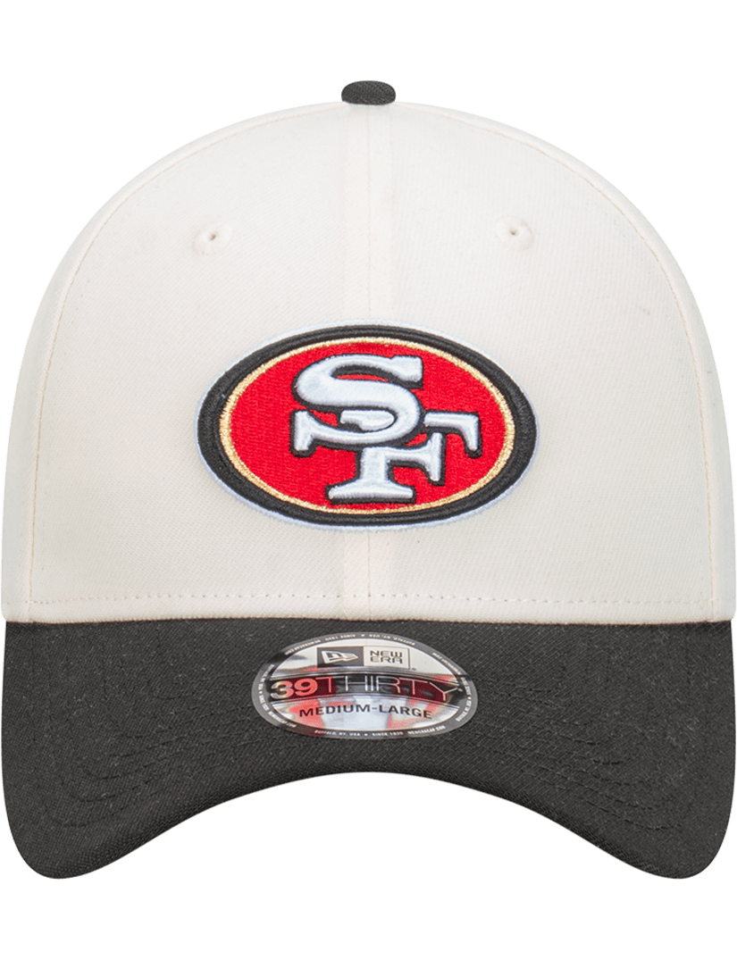 San Francisco 49ers New Era NFL Team 2T 39THIRTY Stretch-Fit Hat - Chrome