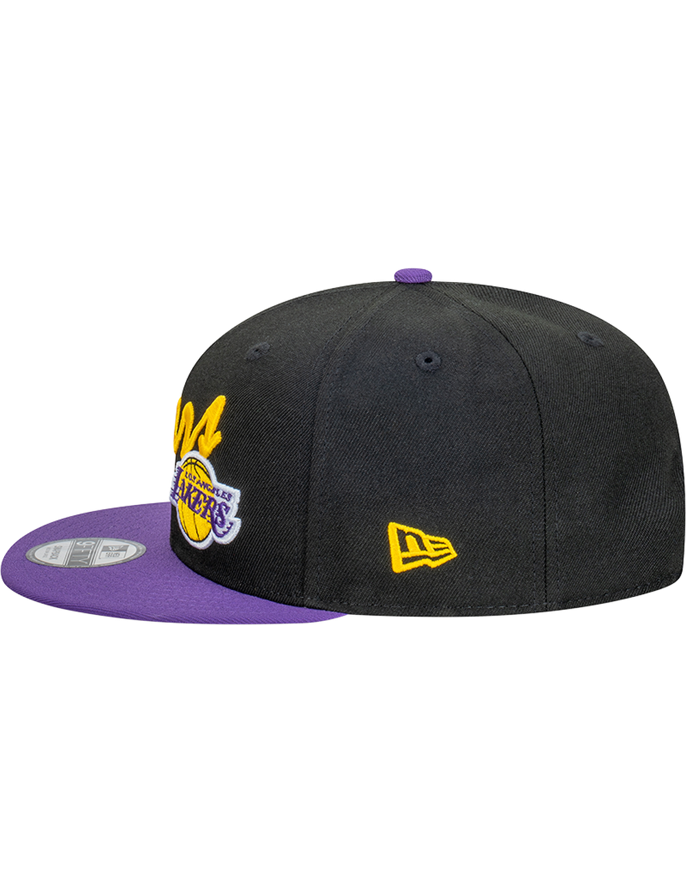 Los Angeles Lakers New Era NBA Vintage Script 9FIFTY Snapback Hat - Black