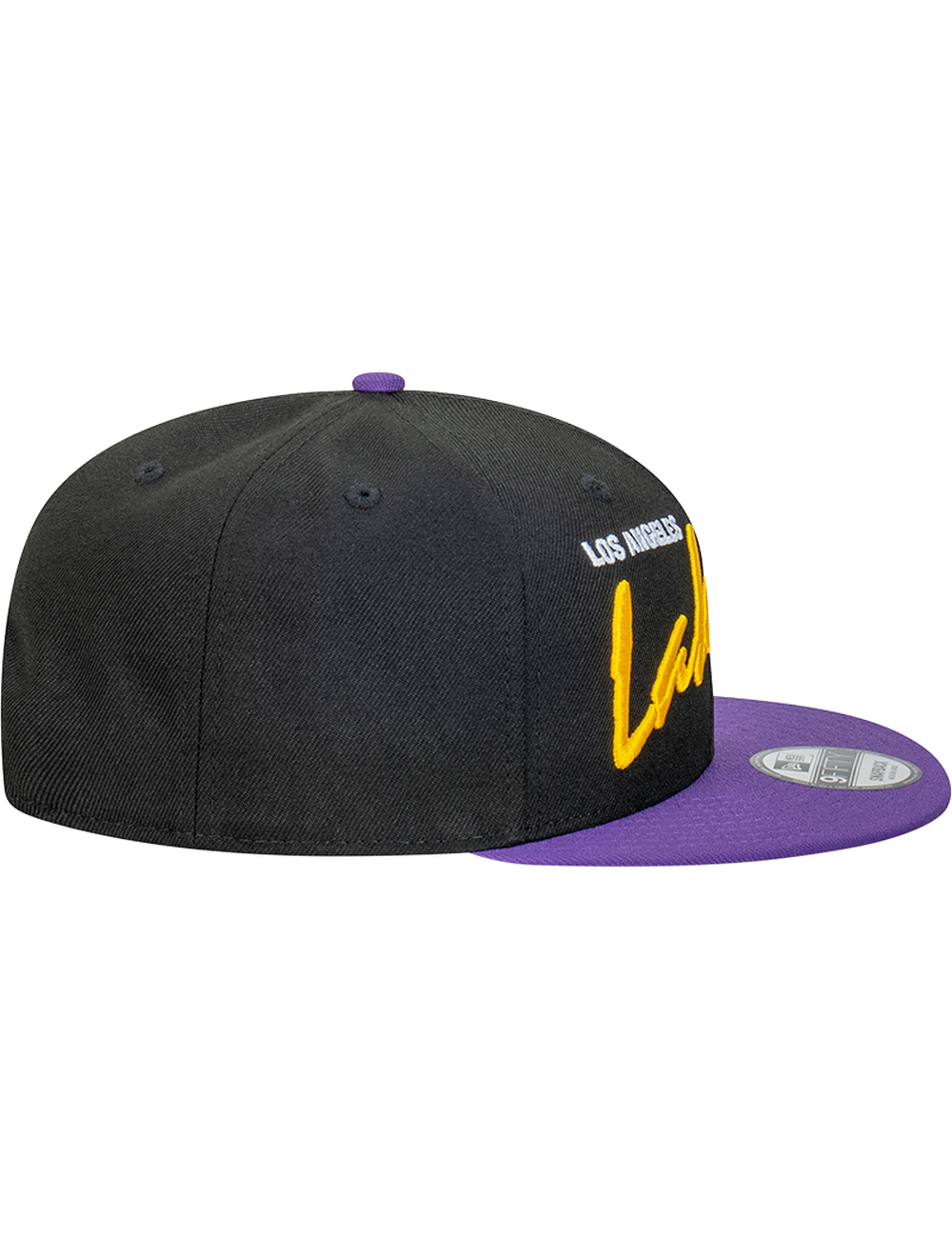 Los Angeles Lakers New Era NBA Vintage Script 9FIFTY Snapback Hat - Black