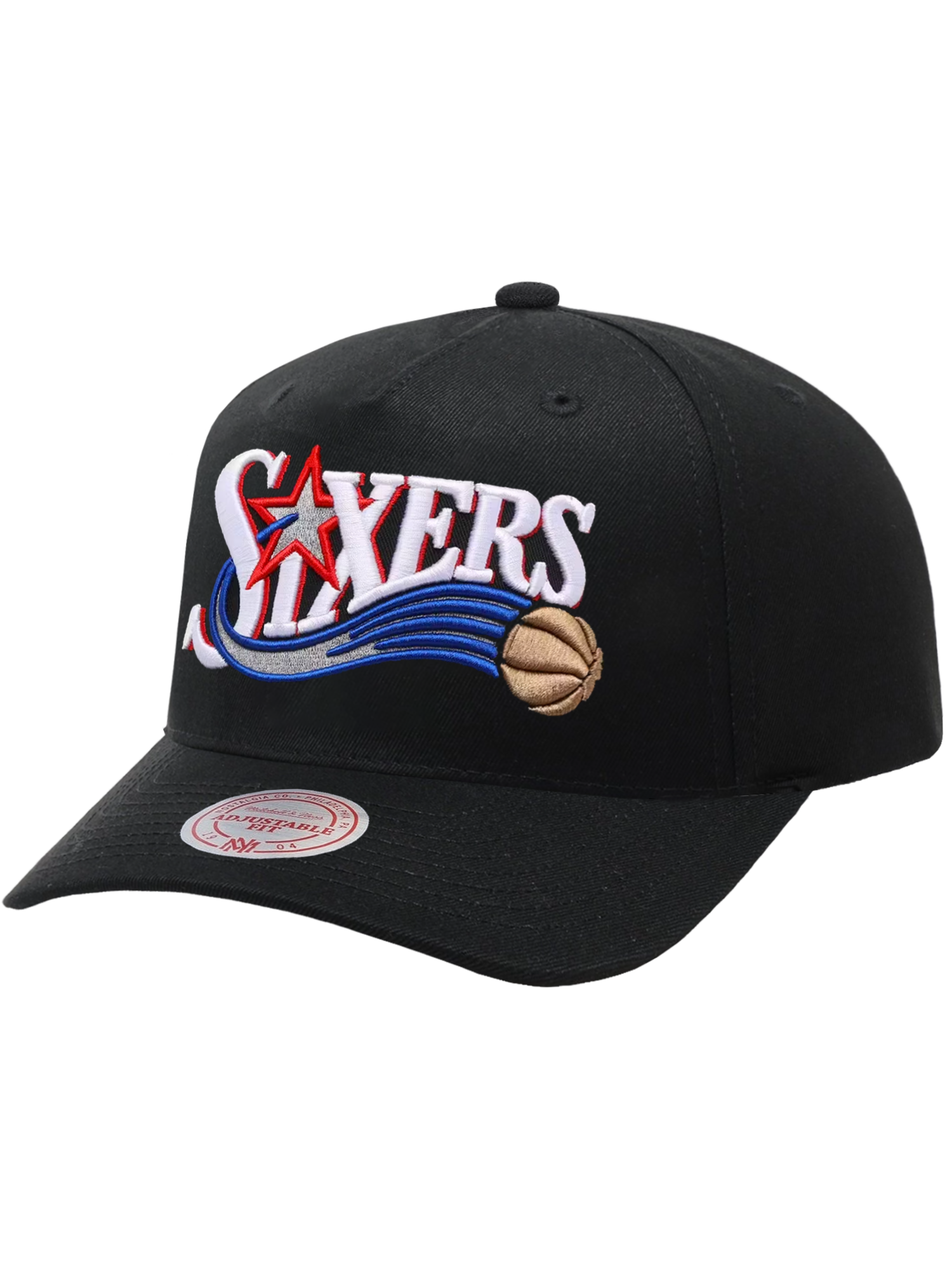 Philadelphia 76ers Mitchell & Ness NBA HWC MVP Snapback Hat - Black