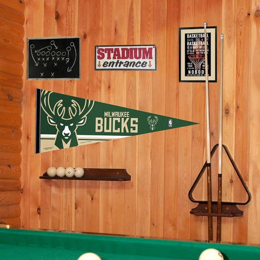 Milwaukee Bucks Wincraft NBA 12 x 30" Premium Felt Pennant