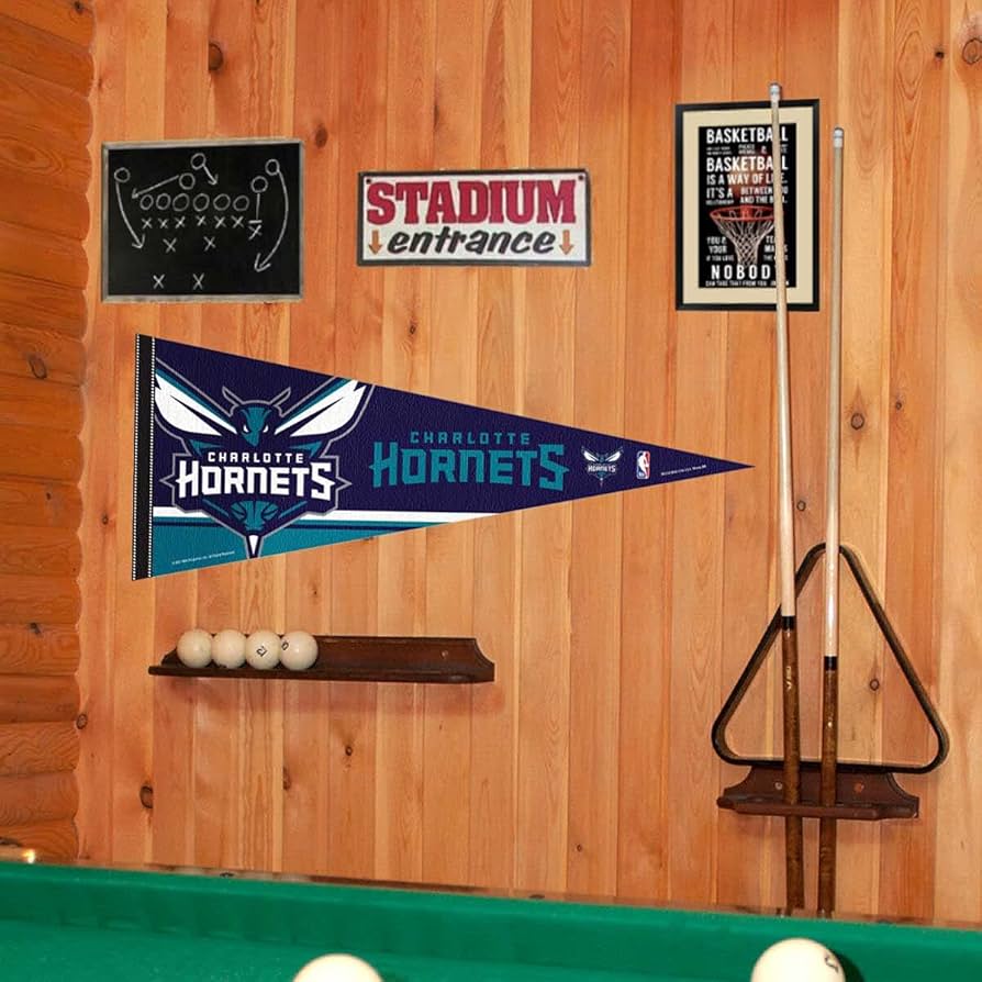 Charlotte Hornets Wincraft NBA 12 x 30" Premium Felt Pennant