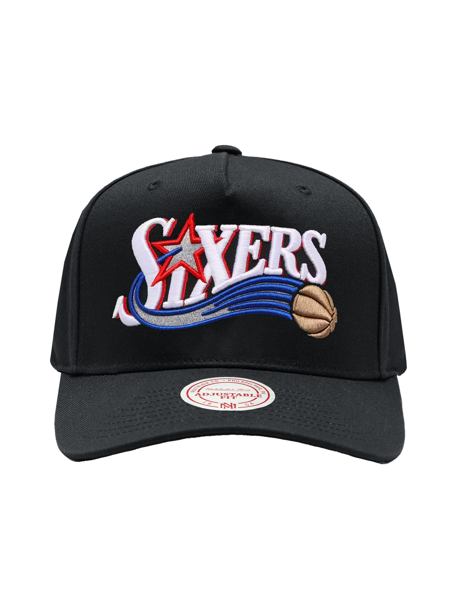 Philadelphia 76ers Mitchell & Ness NBA HWC MVP Snapback Hat - Black