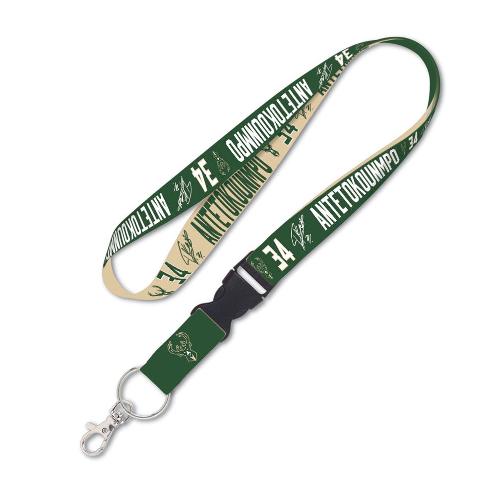 Giannis Antetokounmpo Milwaukee Bucks Wincraft NBA Lanyard w/Detachable Buckle