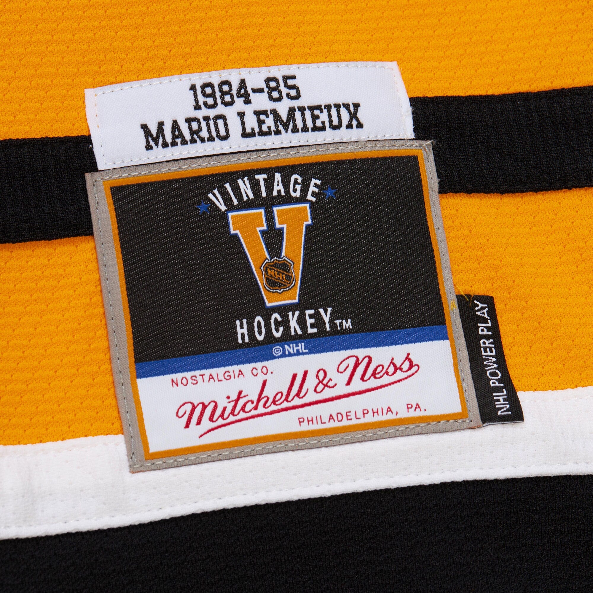 Mario Lemieux Pittsburgh Penguins Mitchell & Ness NHL 84/85 Power Play Jersey