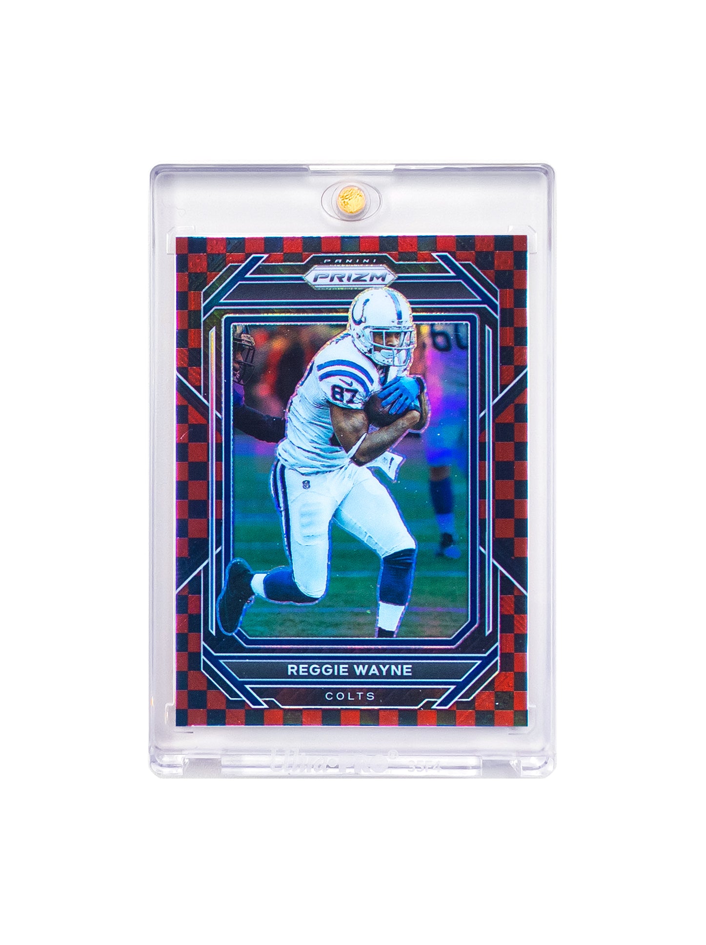 Reggie Wayne Indianapolis Colts Panini NFL Prizm 22 Checkerboard SP Card