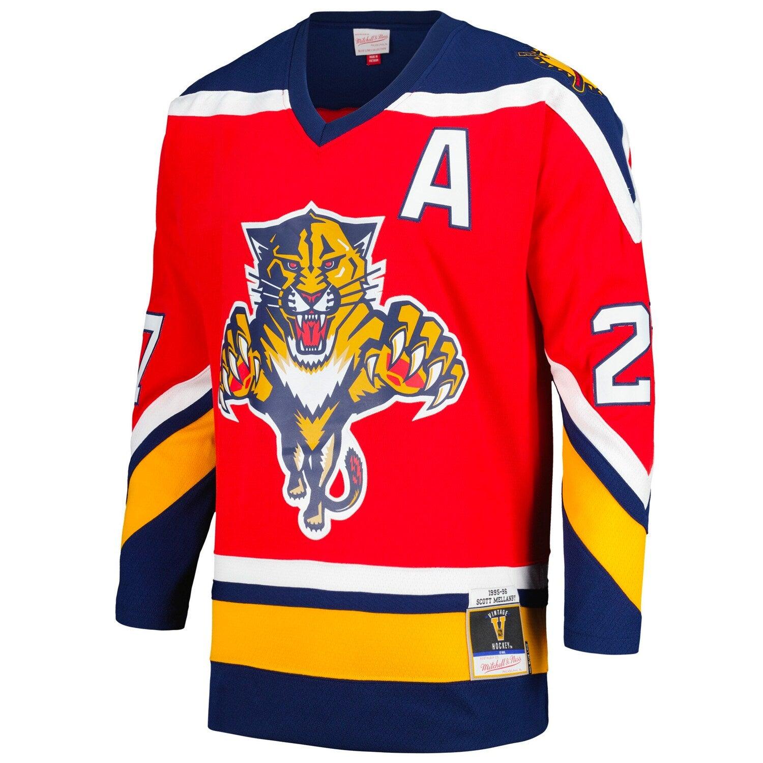 Scott Mellanby Florida Panthers Mitchell & Ness NHL 95-96 Blue Line Jersey - Red