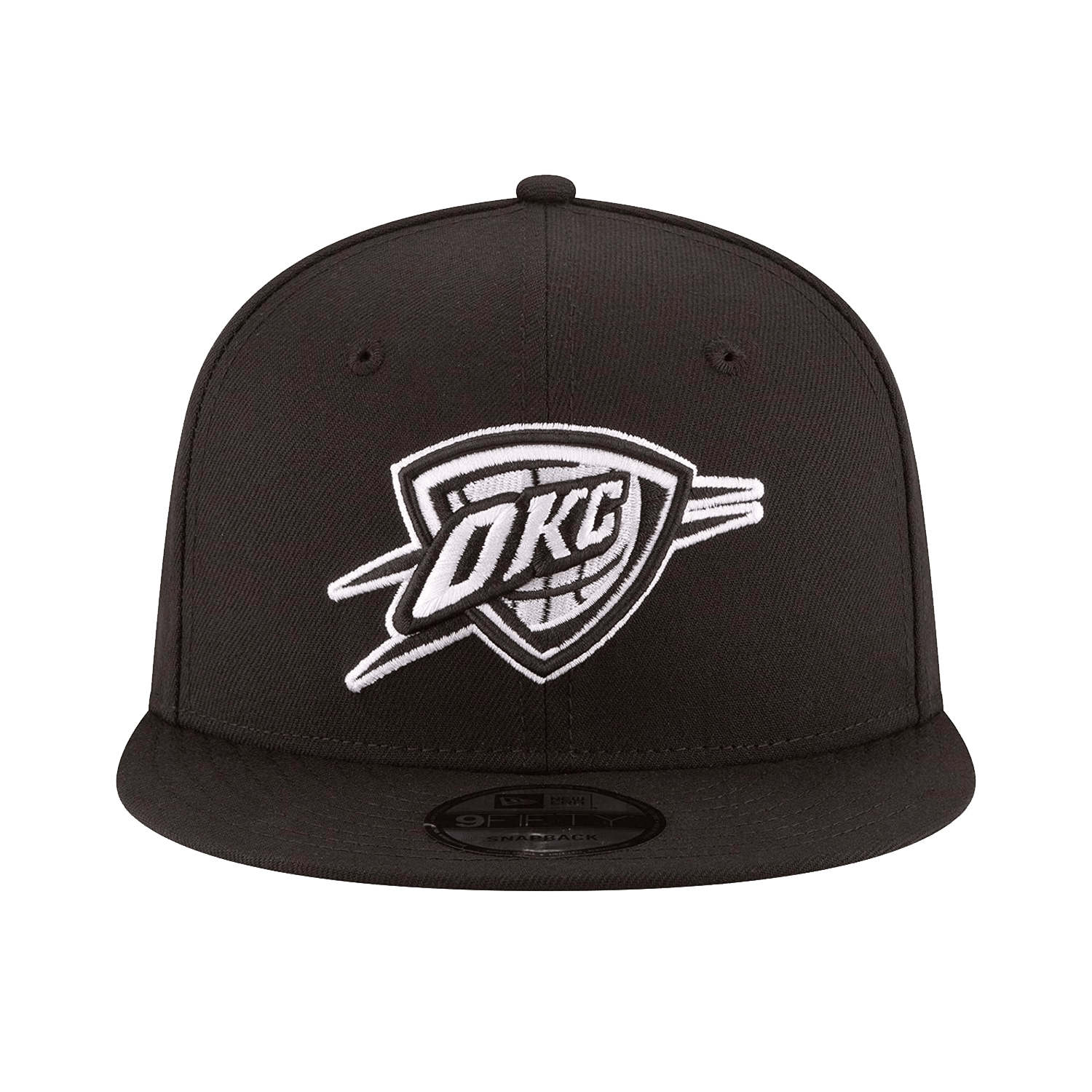 Oklahoma City Thunder New Era NBA Black & White 9FIFTY Snapback Hat