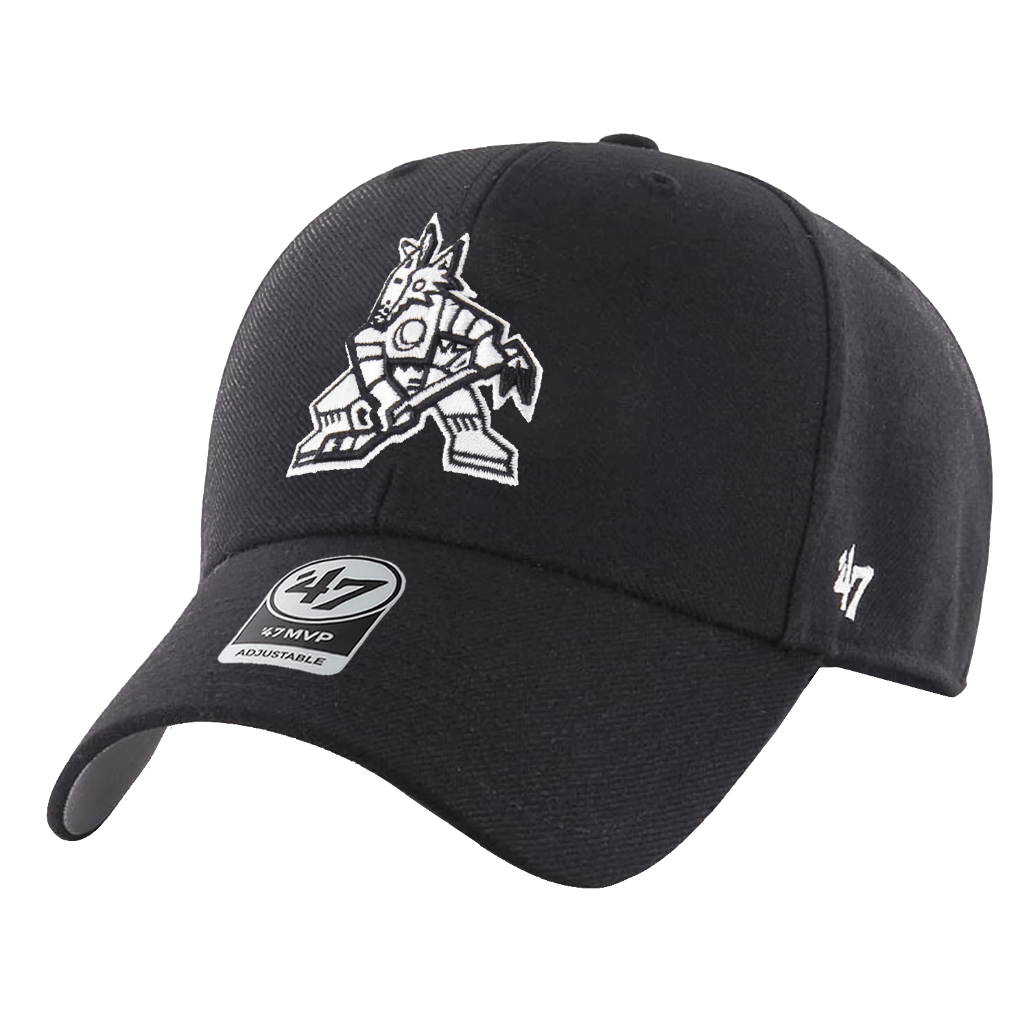 Arizona Coyotes '47 NHL Monochrome MVP Adjustable Hat - Black