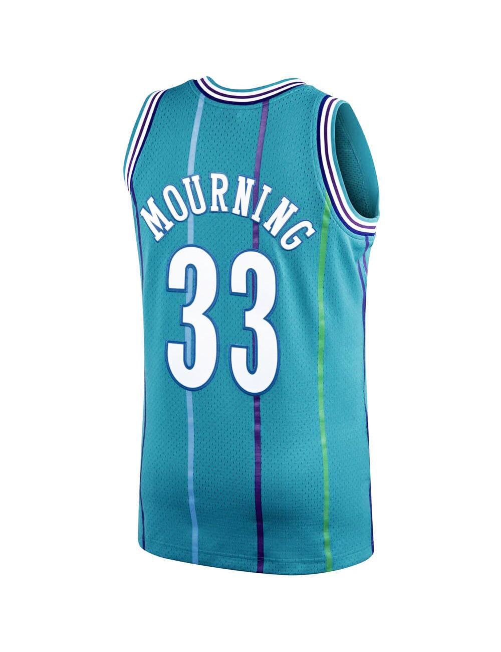 Alonzo Mourning Charlotte Hornets Mitchell & Ness NBA 92-93 Swingman Jersey - Teal