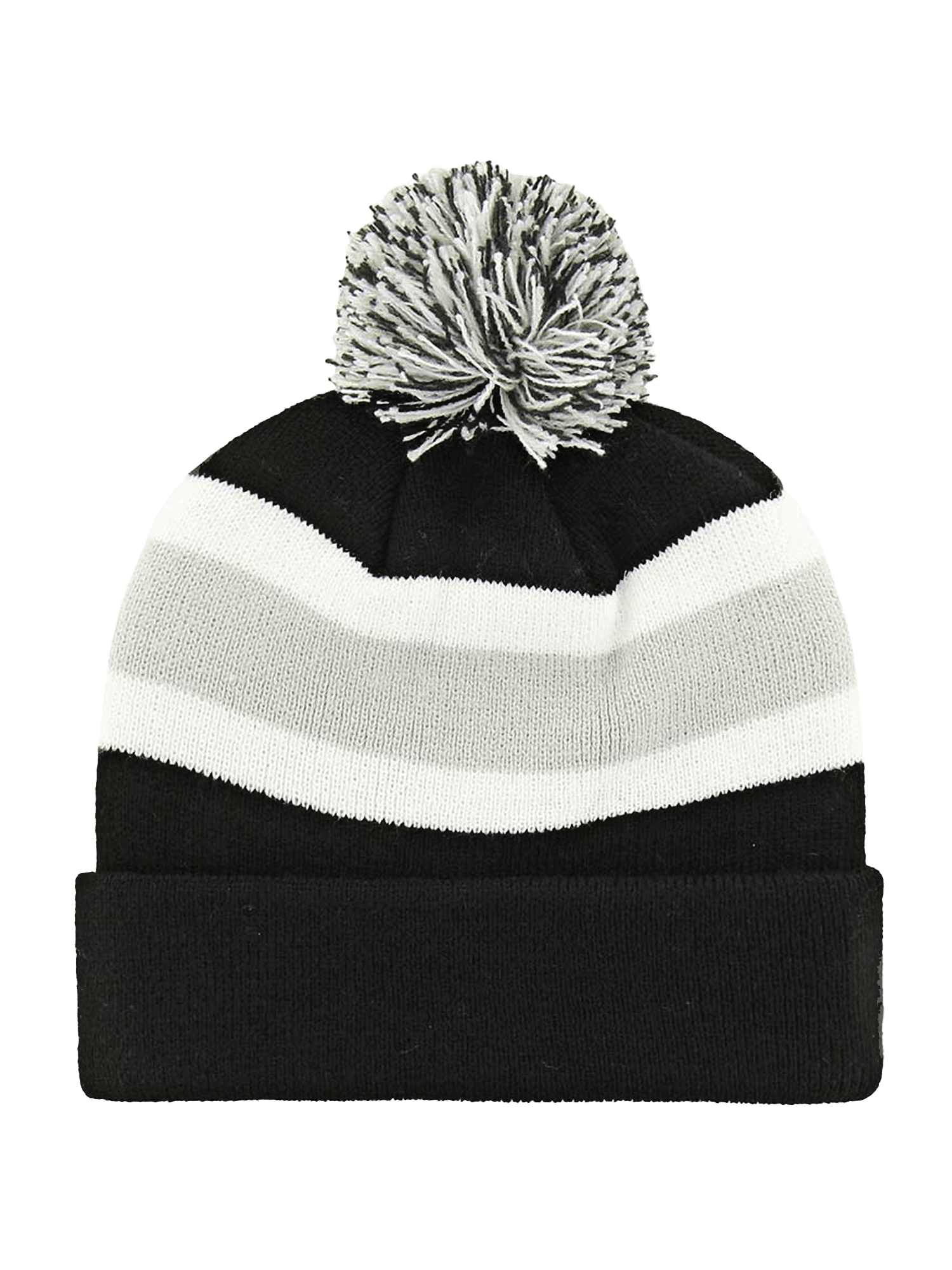 Anaheim Mighty Ducks '47 NHL Breakaway Pom Cuff Knit Beanie - Black