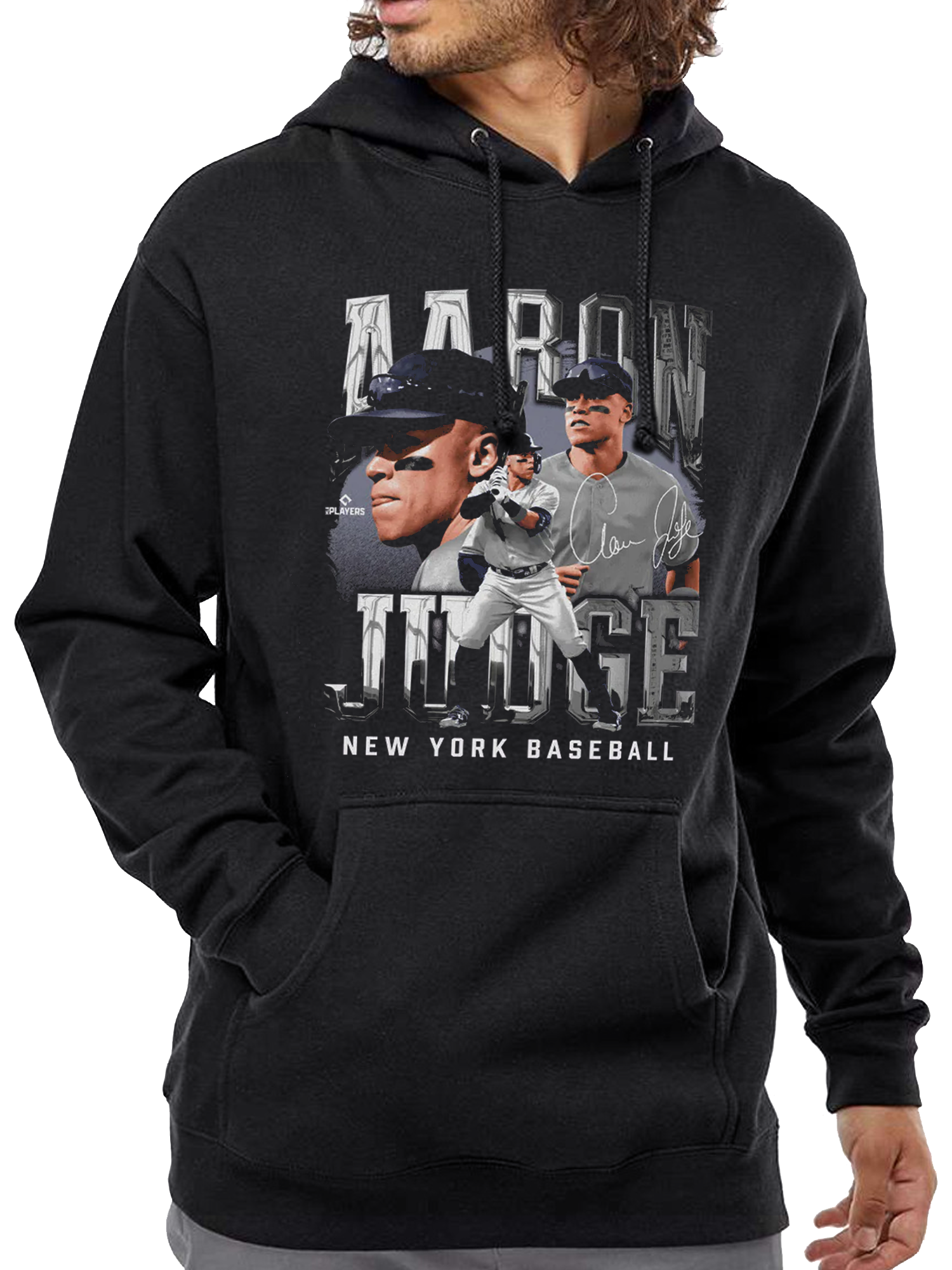 Aaron Judge New York Yankees 500 Level MLB Homage Hoodie Jumper - Black