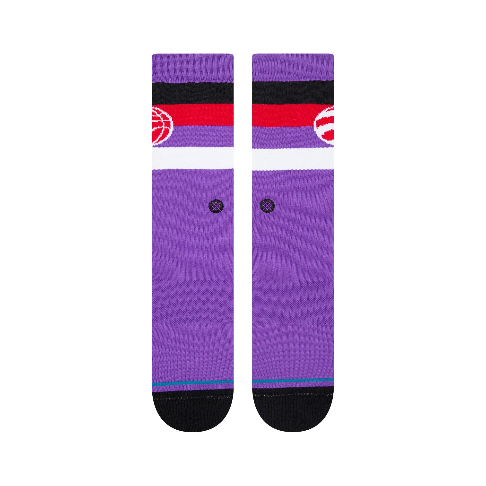 Toronto Raptors Stance NBA Team Stripe Crew Socks - Purple