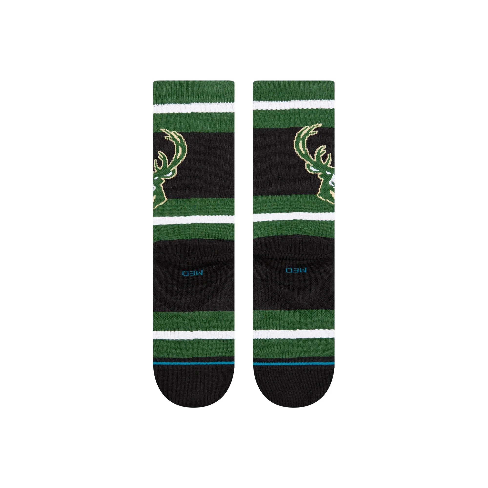 Milwaukee Bucks Stance NBA Team Prep Crew Socks