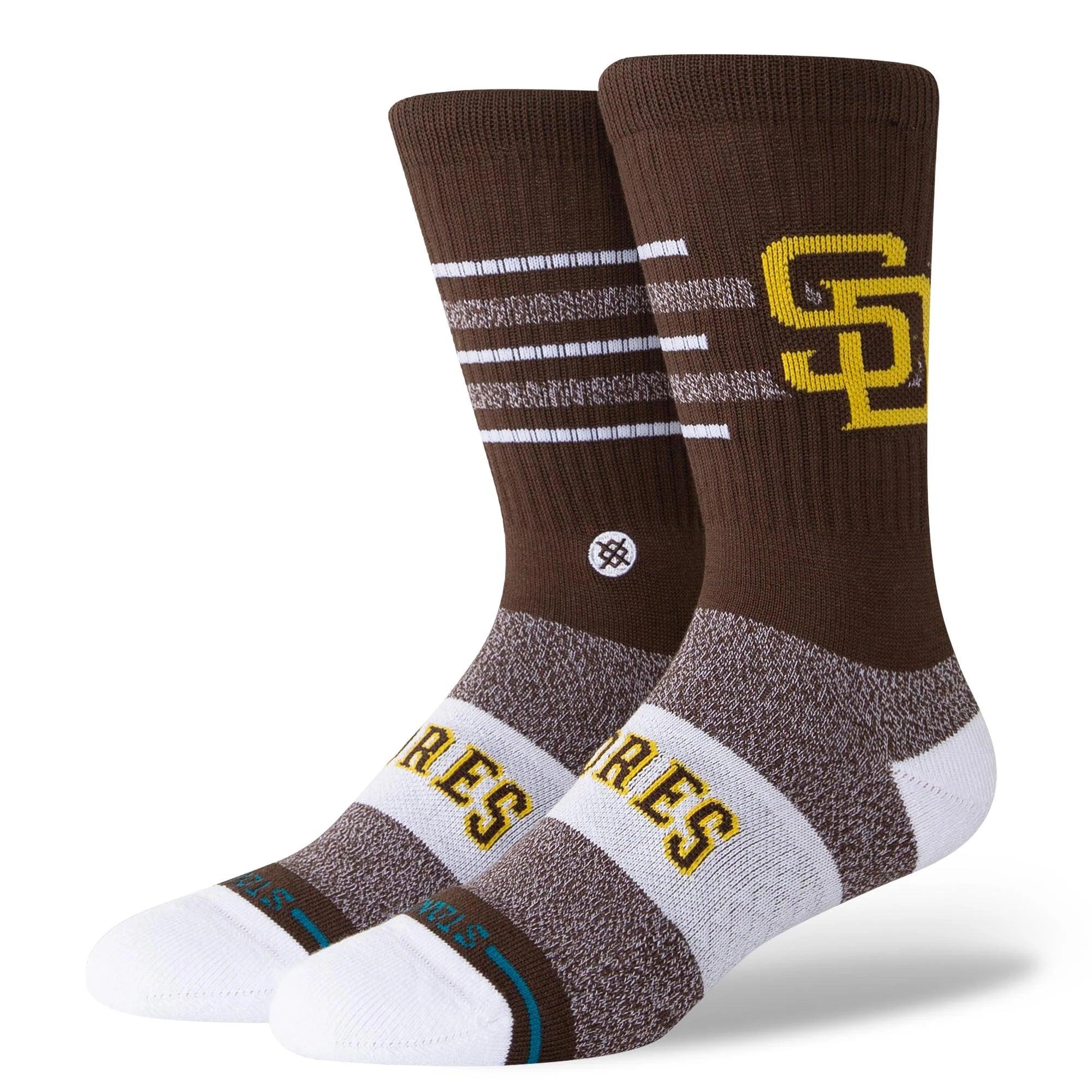 San Diego Padres Stance MLB Closer Crew Socks - Brown