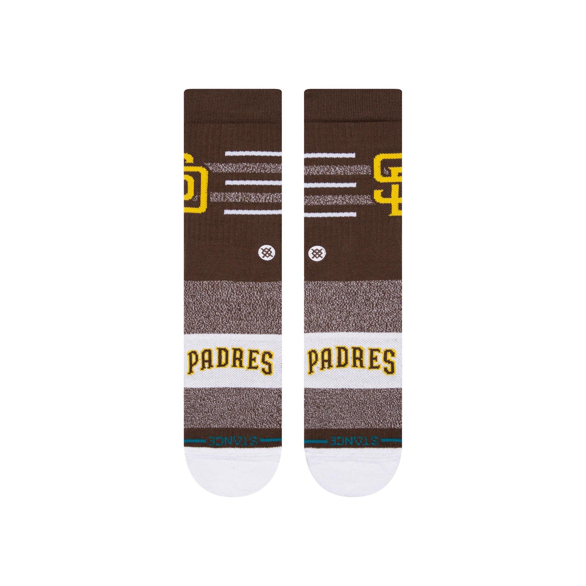 San Diego Padres Stance MLB Closer Crew Socks - Brown