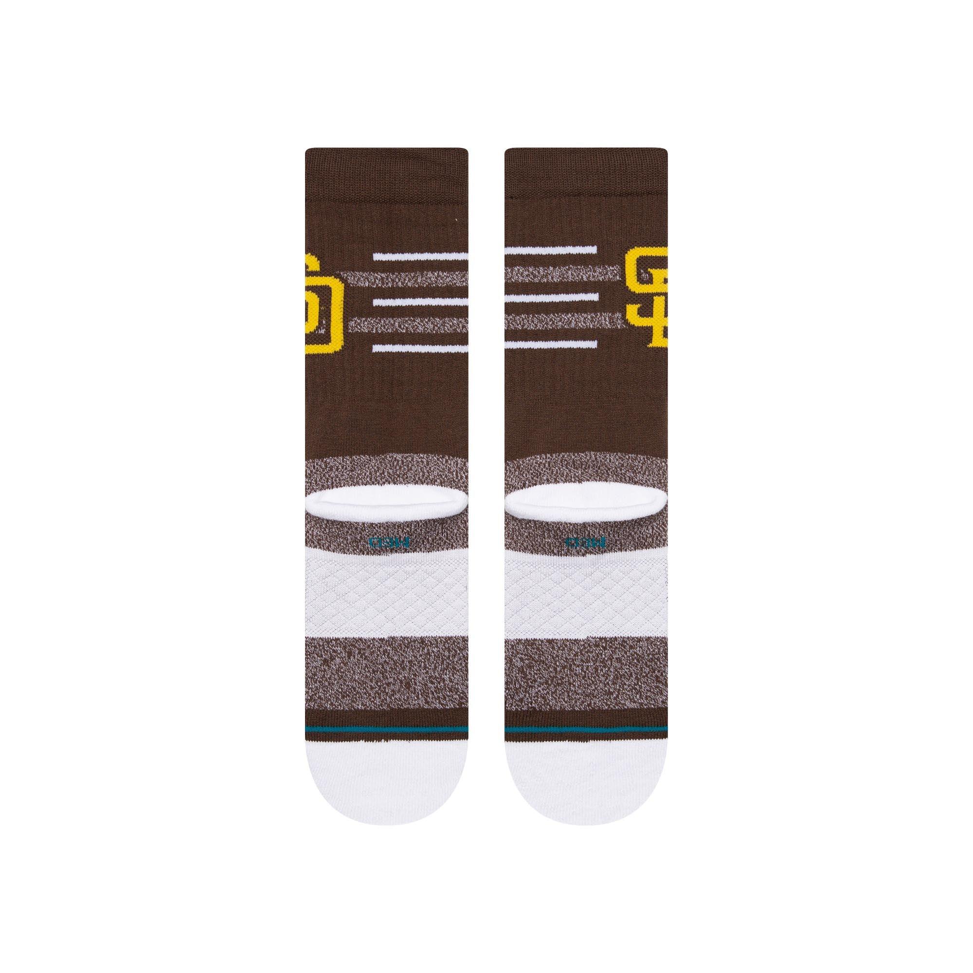 San Diego Padres Stance MLB Closer Crew Socks - Brown