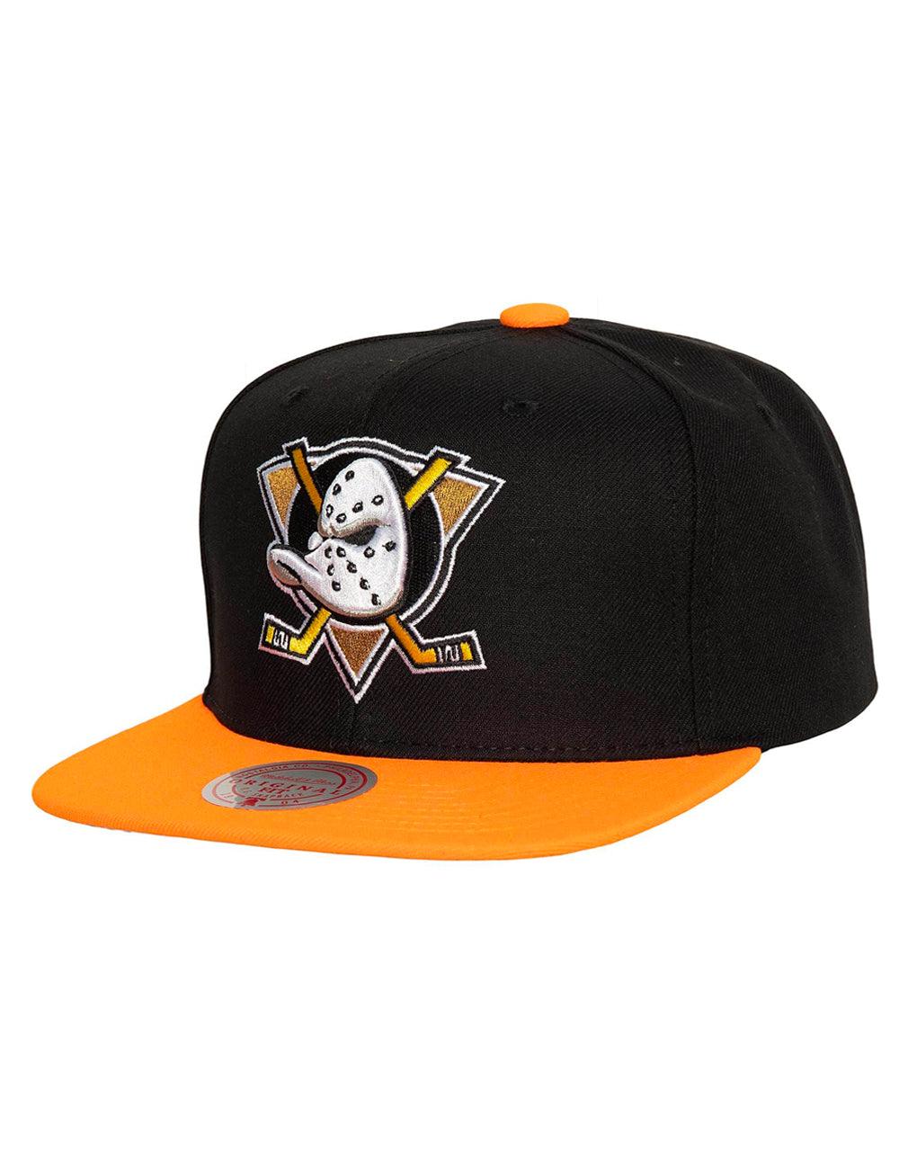 Anaheim Mighty Ducks Mitchell & Ness NHL Team 2 Tone 2.0 OG Snapback Hat - Black