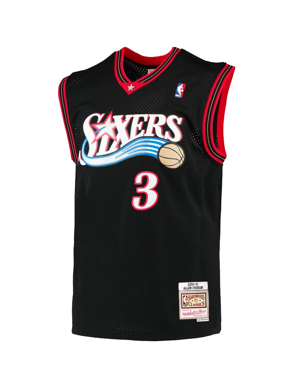 Allen Iverson Philadelphia 76ers Mitchell & Ness NBA 00-01 Swingman Jersey - Black