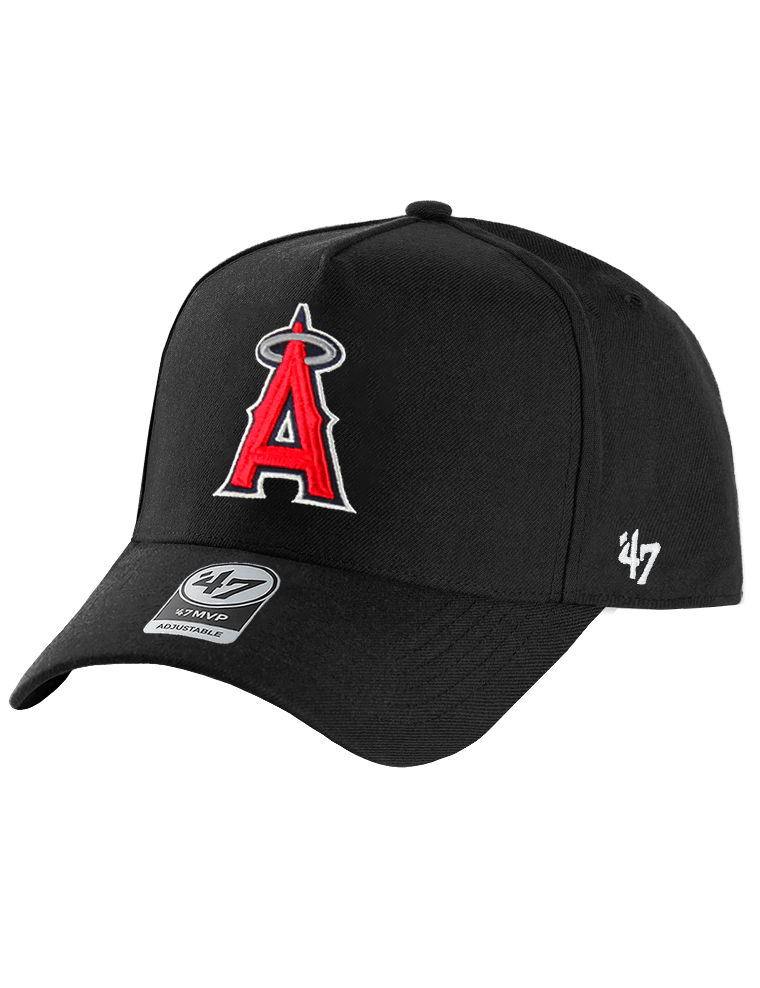 Los Angeles Angels '47 MLB Team MVP DT Snapback Hat - Black