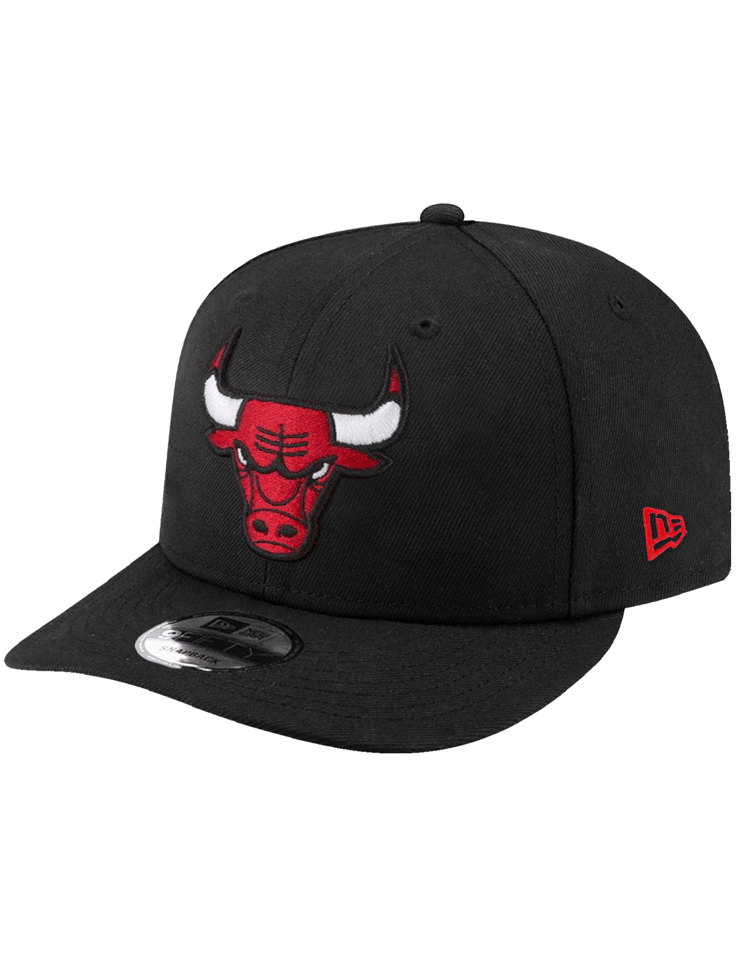 Chicago Bulls New Era NBA Team 9FIFTY Pre-Curved Snapback Hat - Black