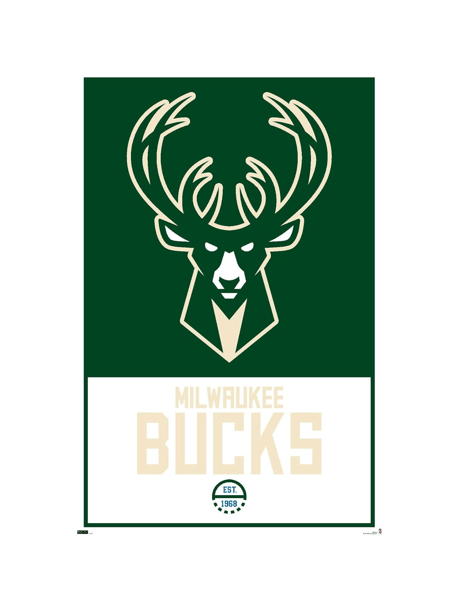 Milwaukee Bucks Trends NBA 61 x 91.5cm Logo Poster